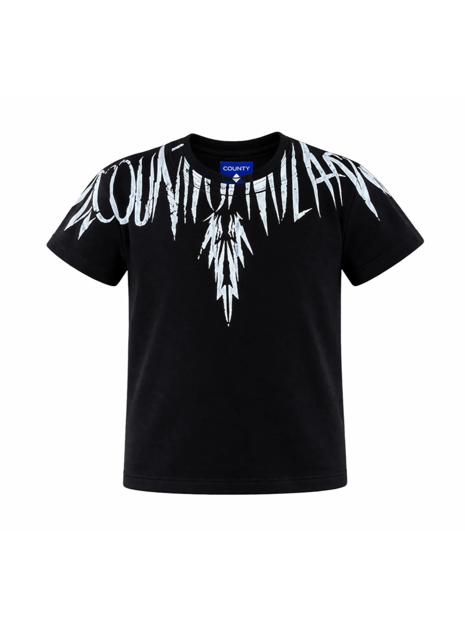 County of Milan T-shirt bambino con stampa iconica nero S6CMJBTH026 110 COUNTY OF MILAN KIDS