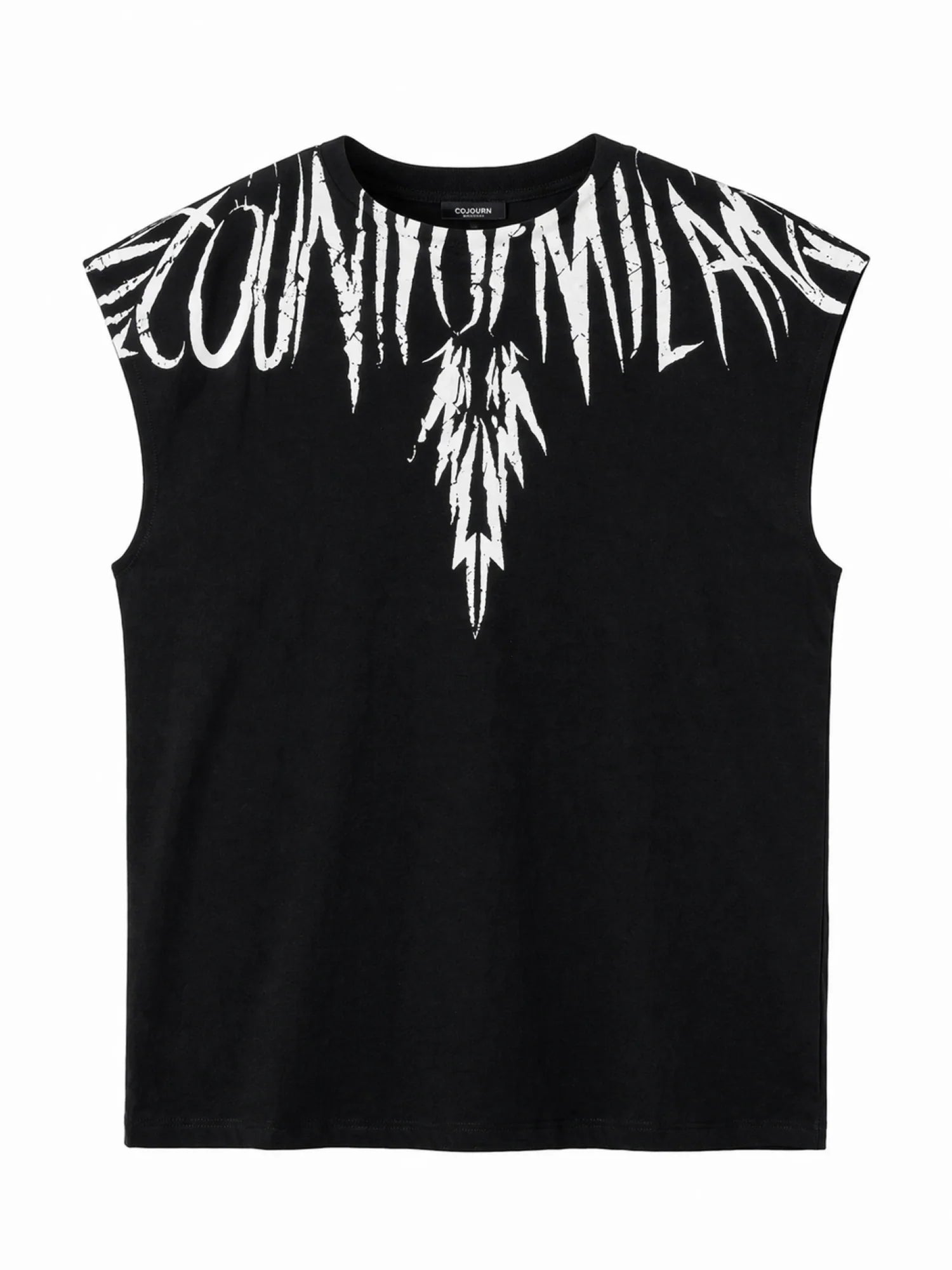County of Milan T-shirt smanicata bambino con stampa iconica nero S6CMJBTH027 110 COUNTY OF MILAN KIDS