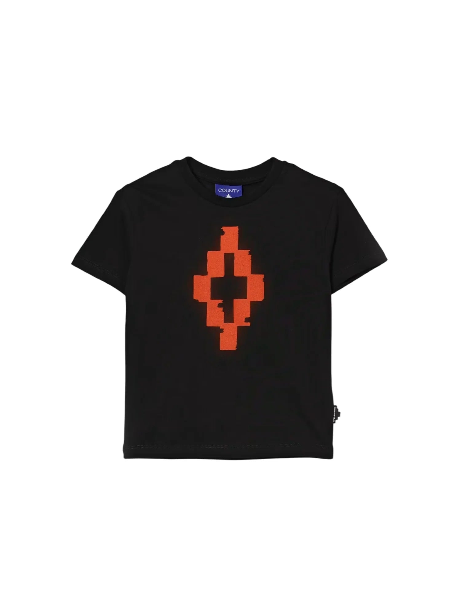 County of Milan T-shirt bambino manica corta stampa iconica nero S6CMJBTH056 110 COUNTY OF MILAN KIDS