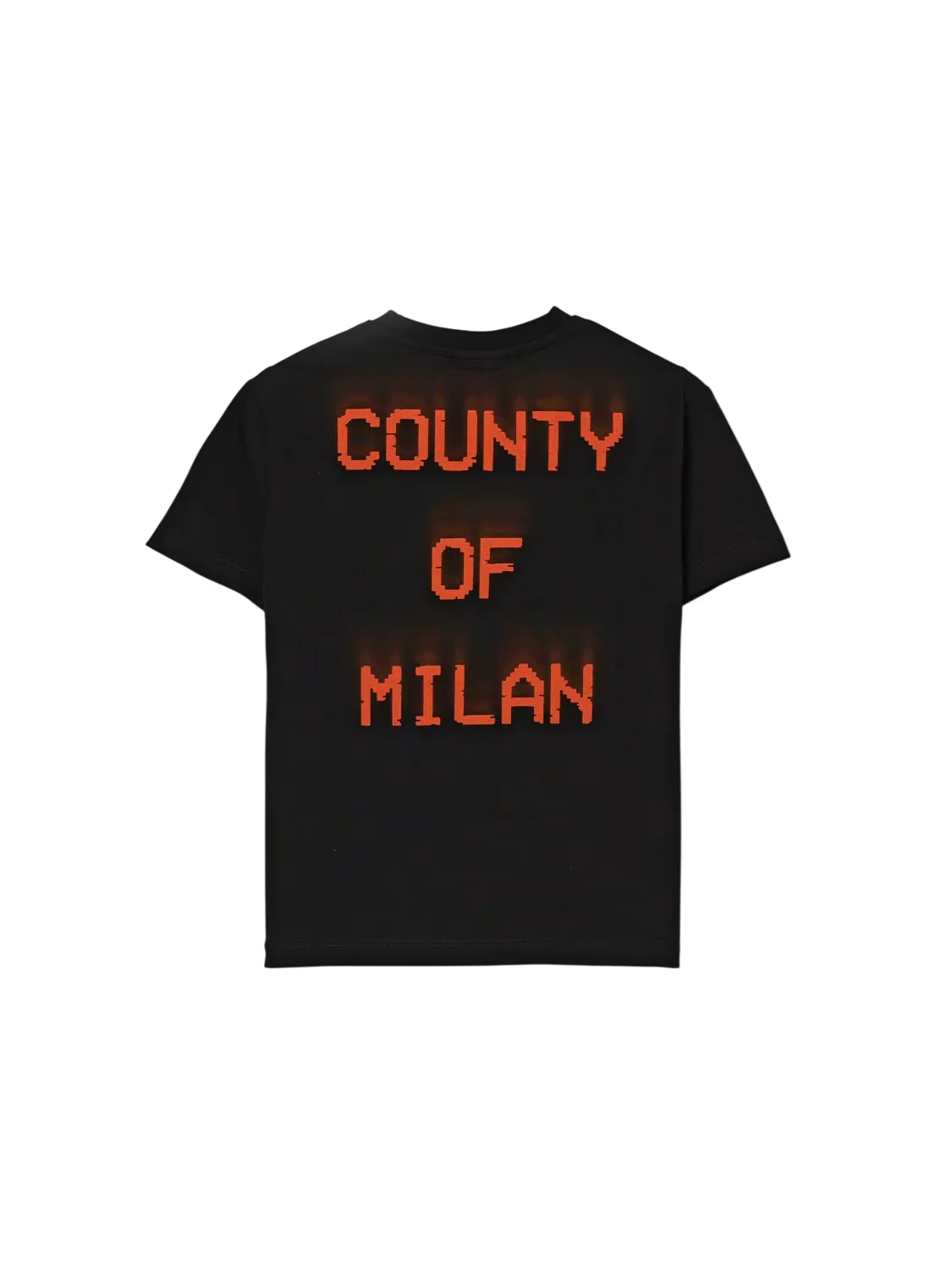 County of Milan T-shirt bambino manica corta stampa iconica nero S6CMJBTH056 110 COUNTY OF MILAN KIDS
