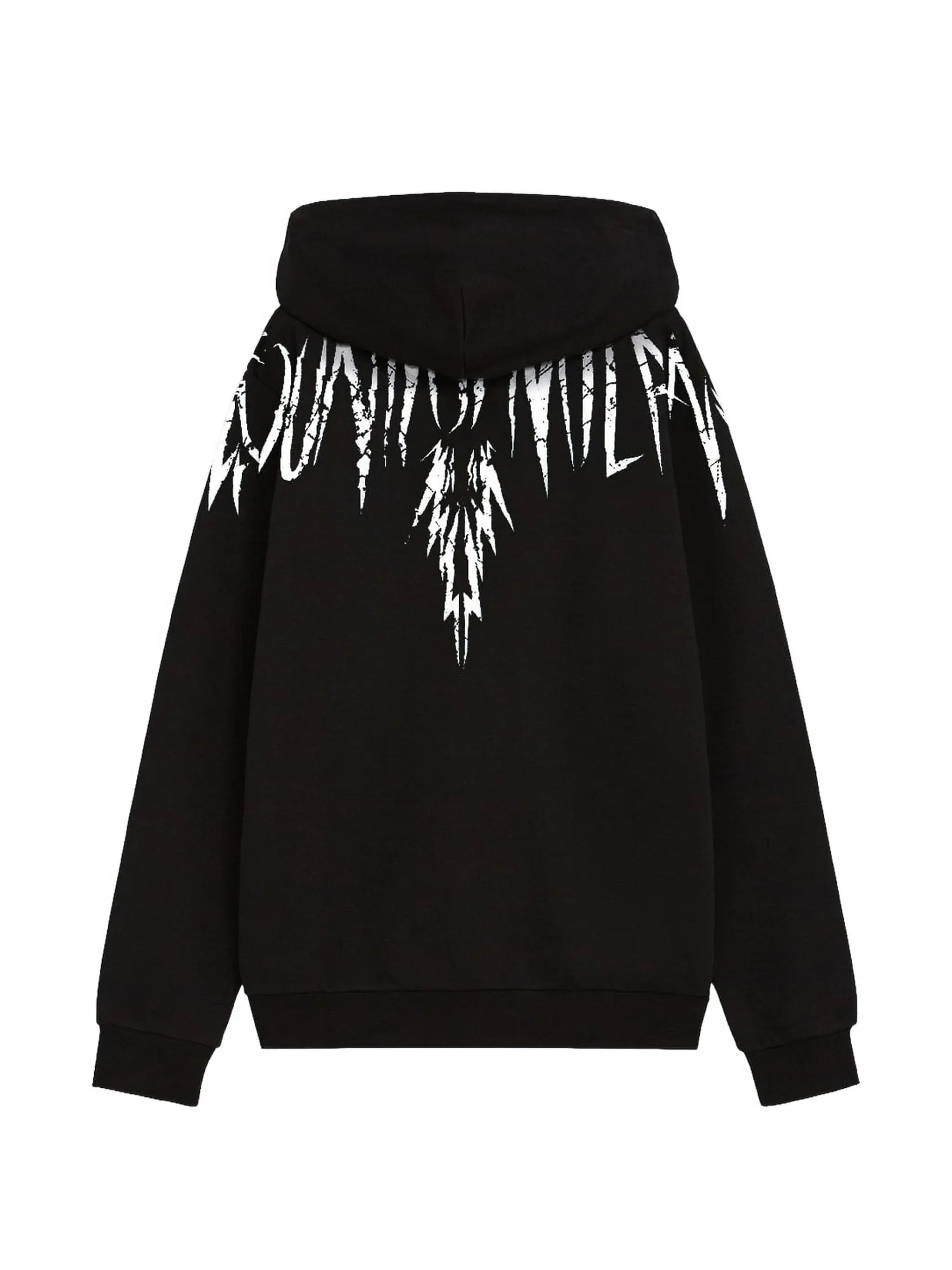 County of Milan felpa bambino con cappuccio stampa iconica nero S6CMJBZH023 110 COUNTY OF MILAN KIDS