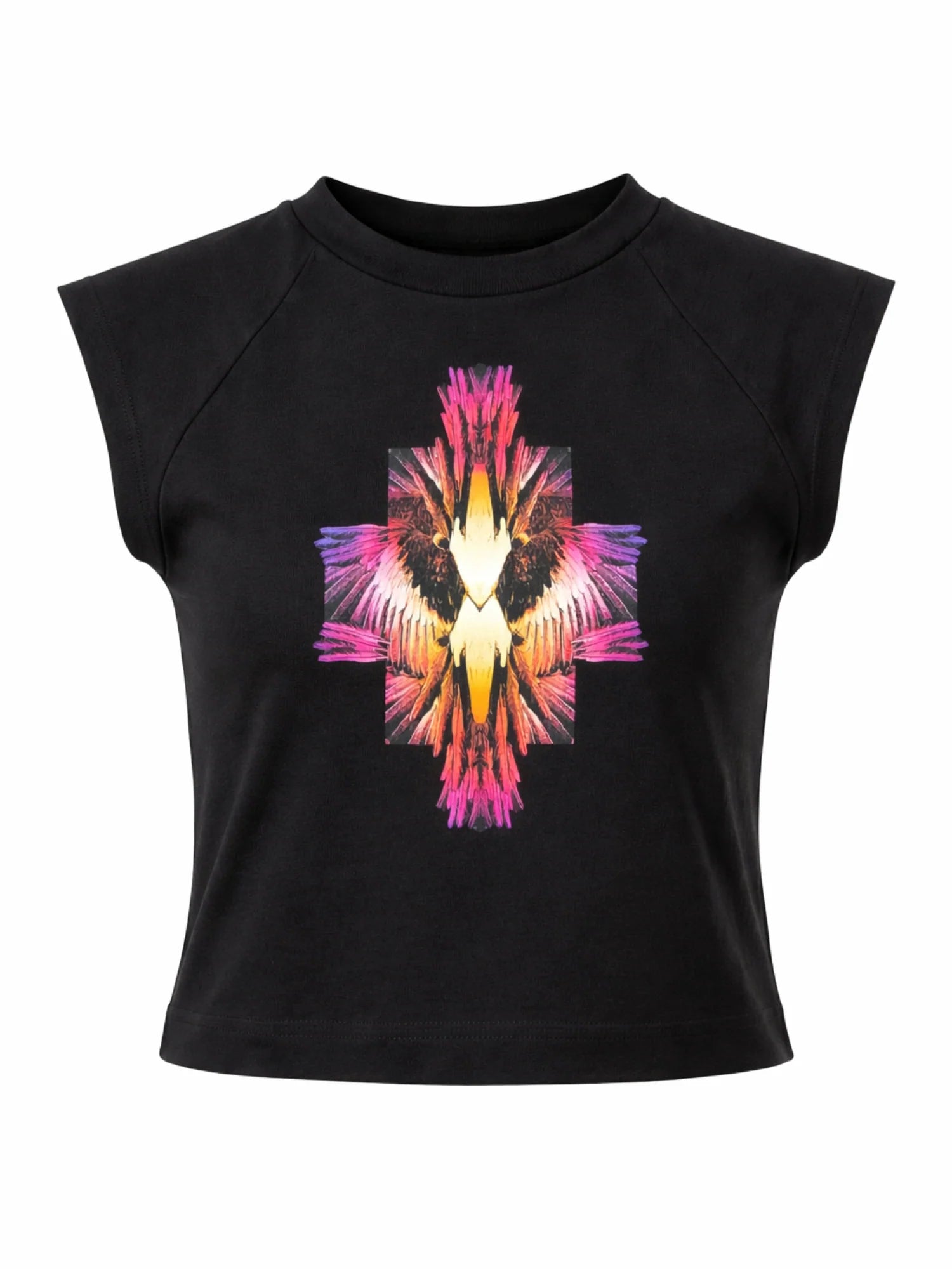 County of Milan T-shirt bambina con stampa iconica nero S6CMJGTH086 110 COUNTY OF MILAN KIDS