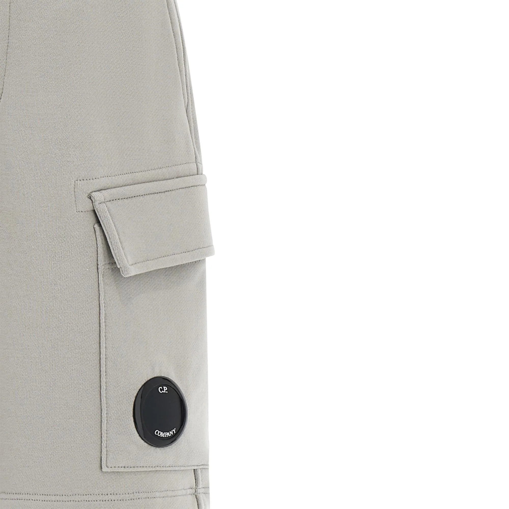 C.P. Company bermuda cargo bambino in felpa grigio CPQ002-LCA69 60069 C.P. COMPANY U16