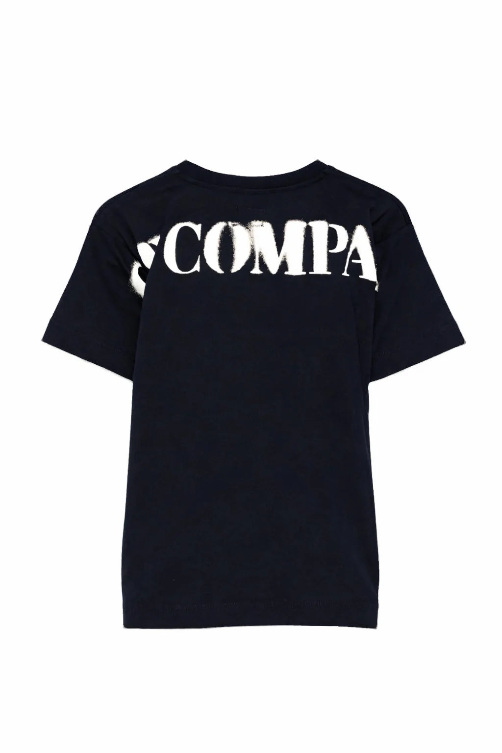 C.P. Company T-shirt bambino manica corta con logo blu scuro CUM00W-LAA17 41150 C.P. COMPANY U16