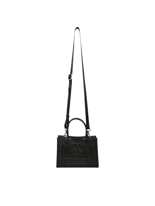 Diesel borsa in ecopelle con logo nero J02529-P8073 T8013 DIESEL