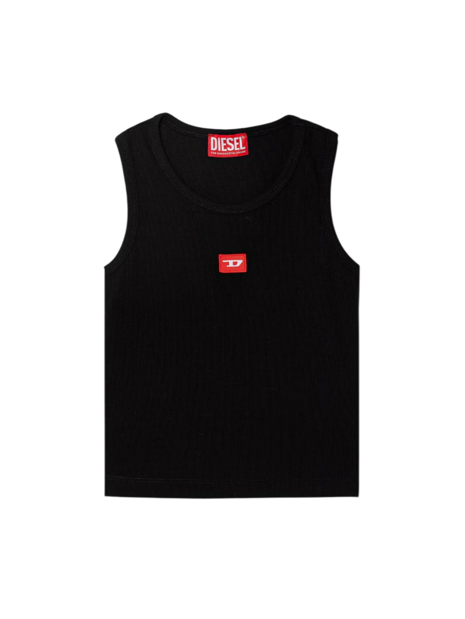 Diesel canotta bambina a costine nero J02594-KYAZY K900 DIESEL