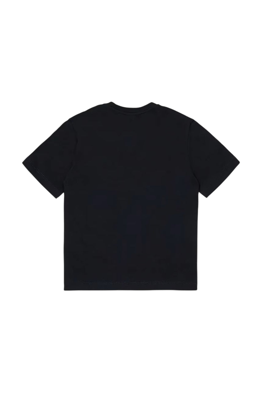 Diesel T-shirt bambino manica corta con logo nero J02601-00YI9 K900 DIESEL