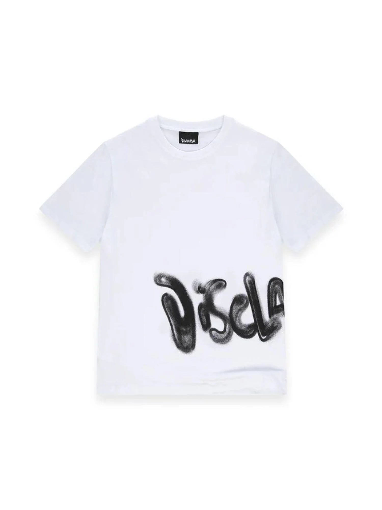 Disclaimer T-shirt uomo con logo laterale bianco 55475 BIANCO DISCLAIMER