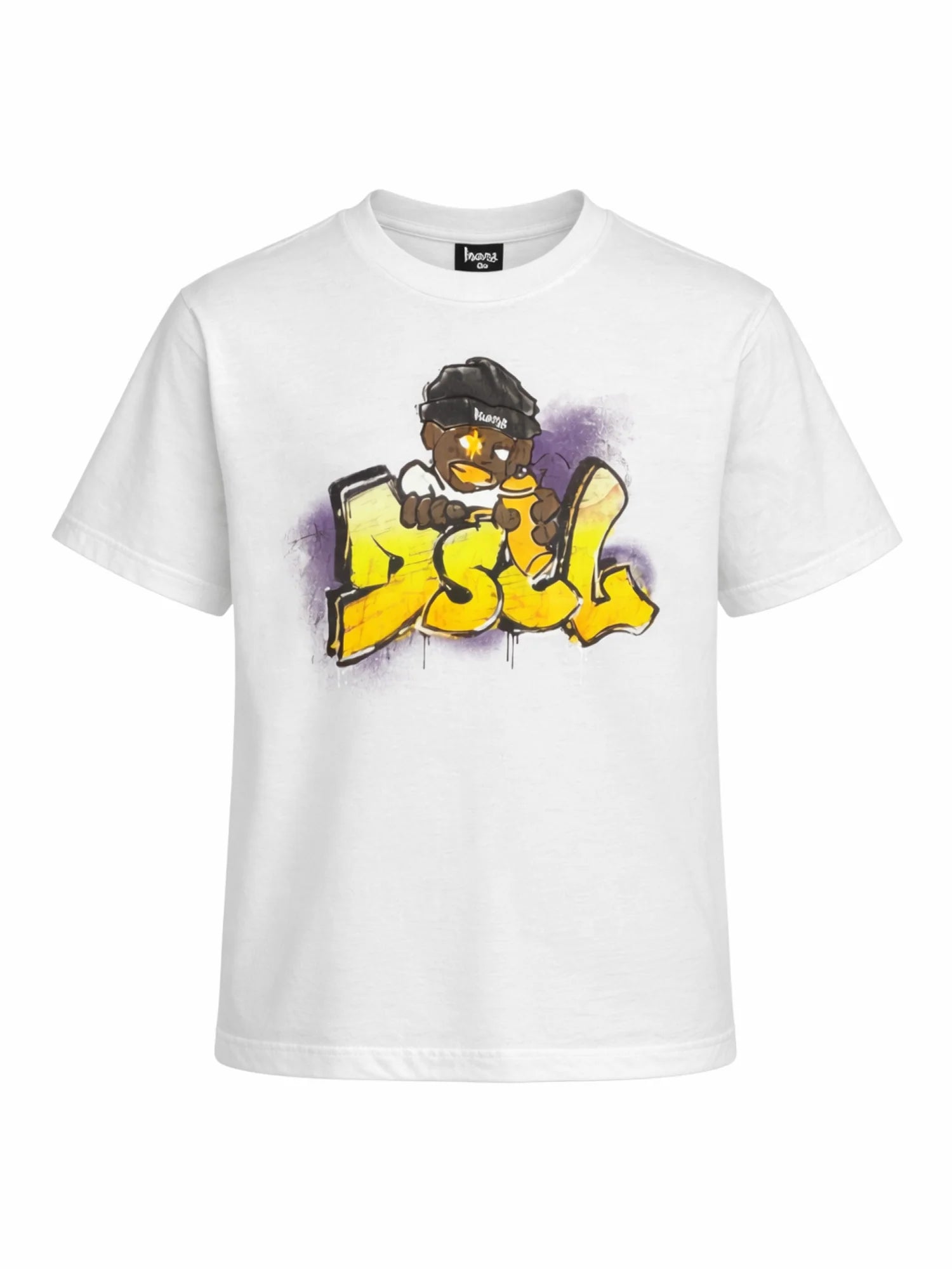 Disclaimer T-shirt bambino manica corta con stampa logo bianco 58836 BIANCO DISCLAIMER