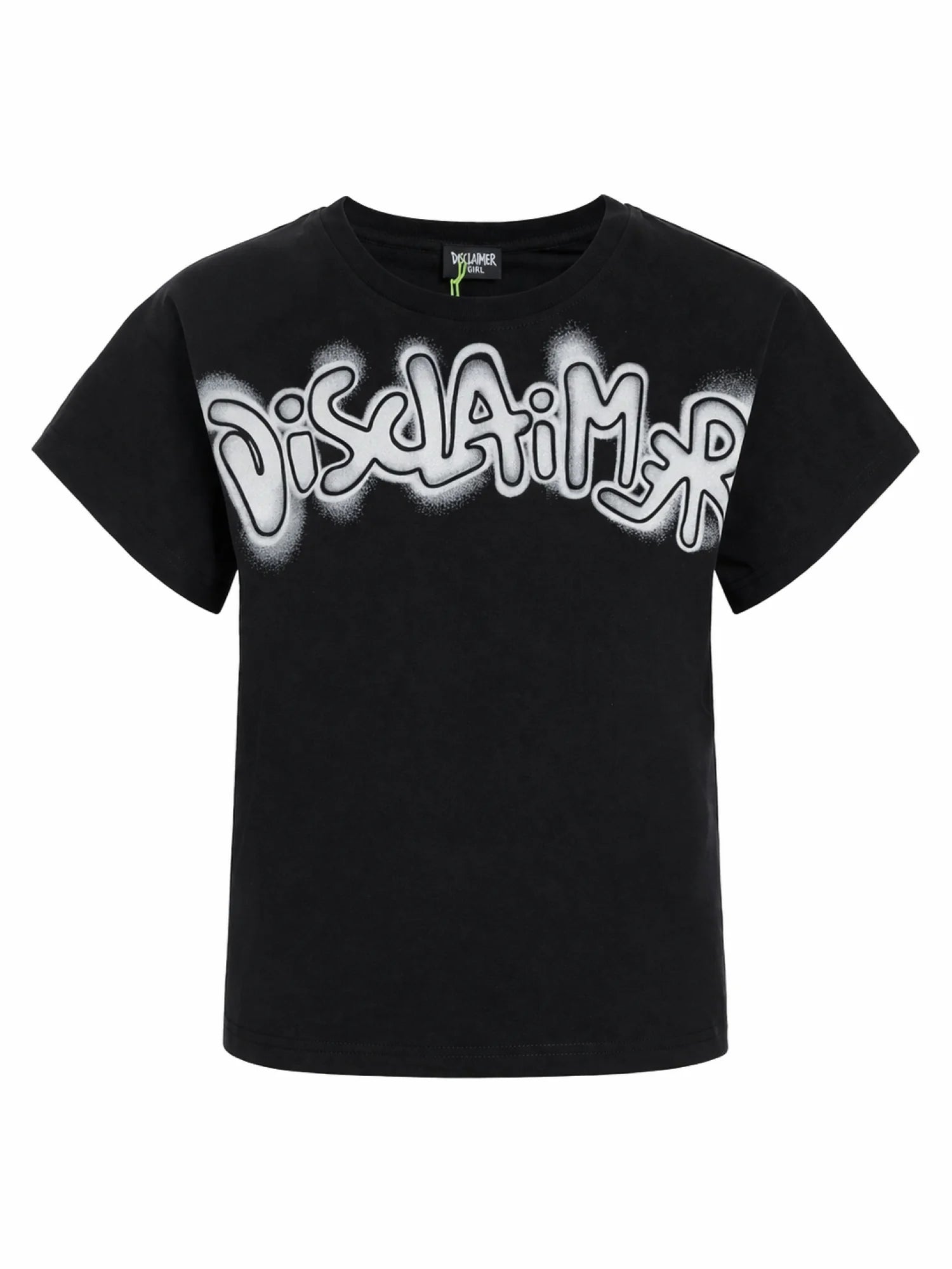 Disclaimer T-shirt manica corta bambina nero 58912 NERO-ST.BIANCA DISCLAIMER
