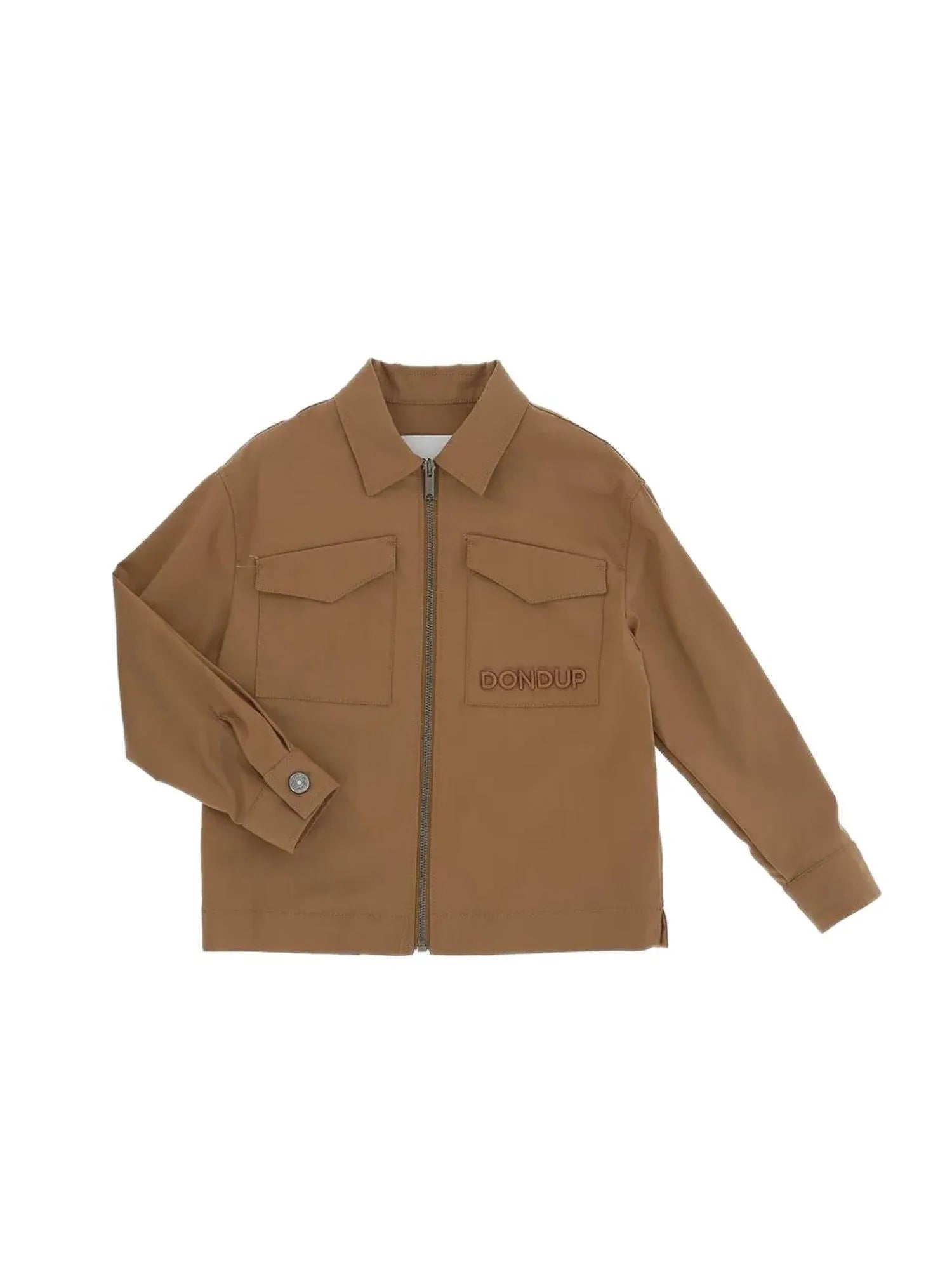 Dondup giacca camicia bambino con tasconi marrone DMGC0230TV124 6009 DONDUP
