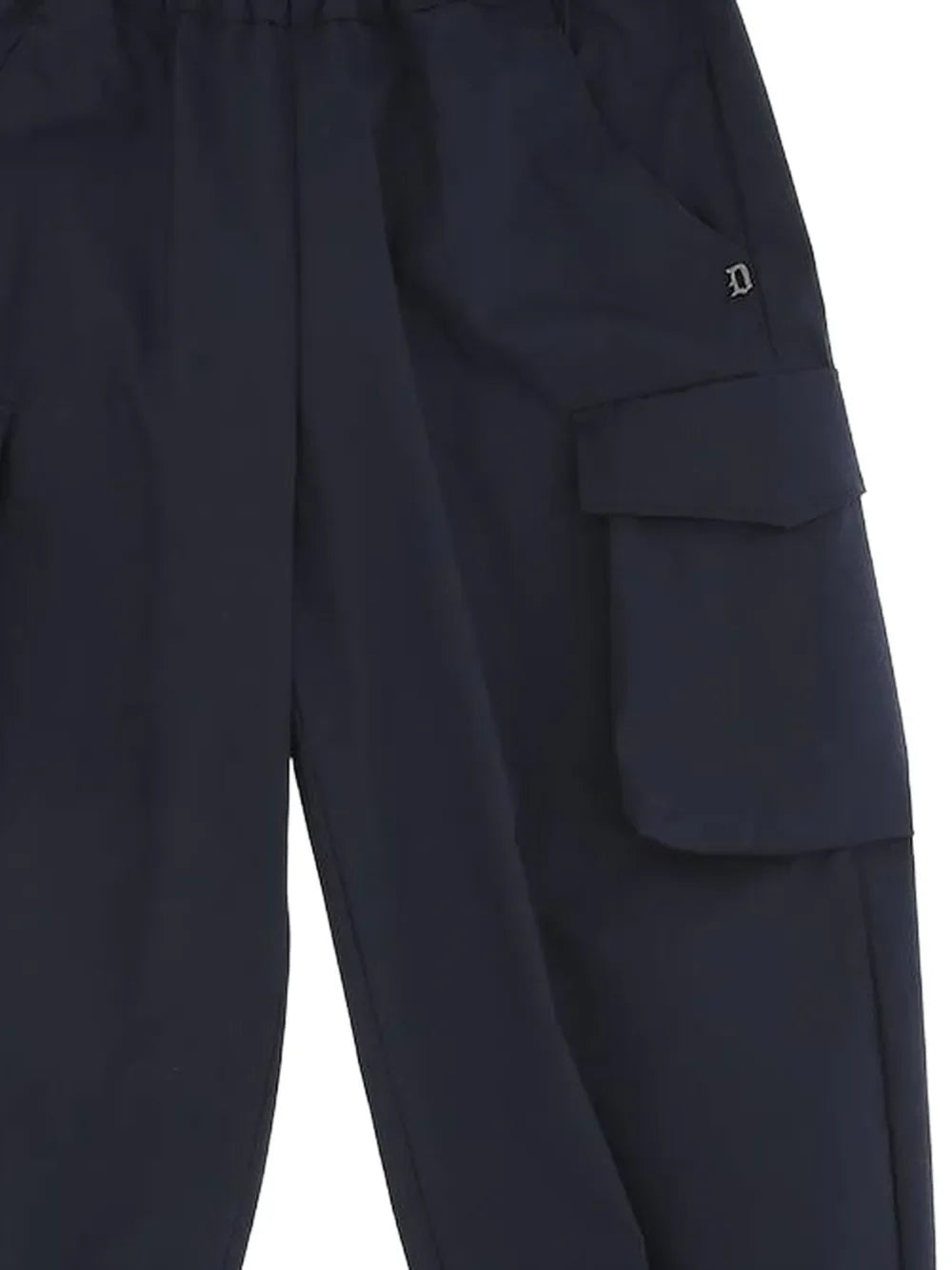 Dondup pantaloni cargo bambino in cotone blu DMPA1850CA032 4005 DONDUP