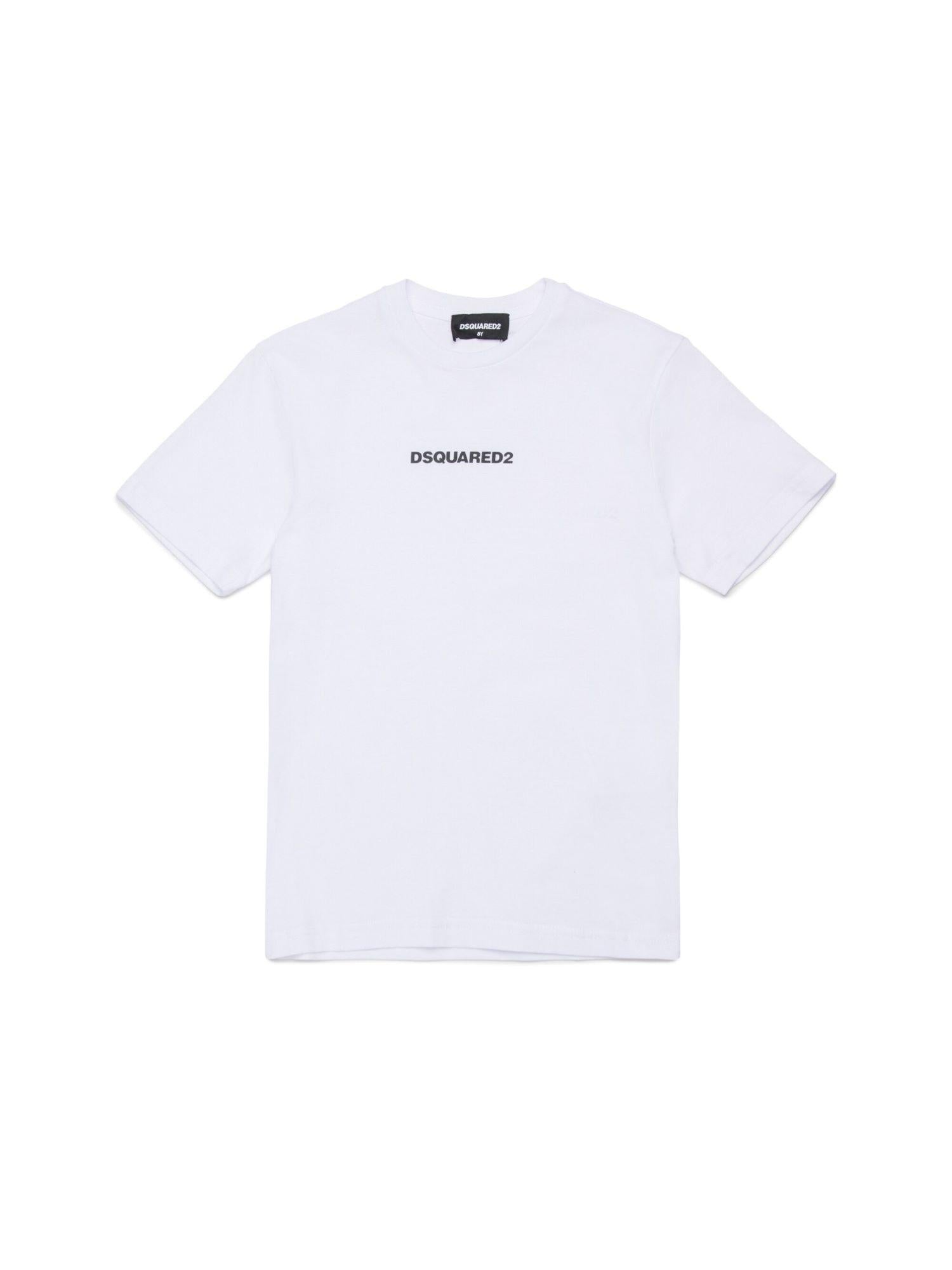 Dsquared2 T-shirt manica corta con logo bianco DQ2823-D004G DQ100 DSQUARED2