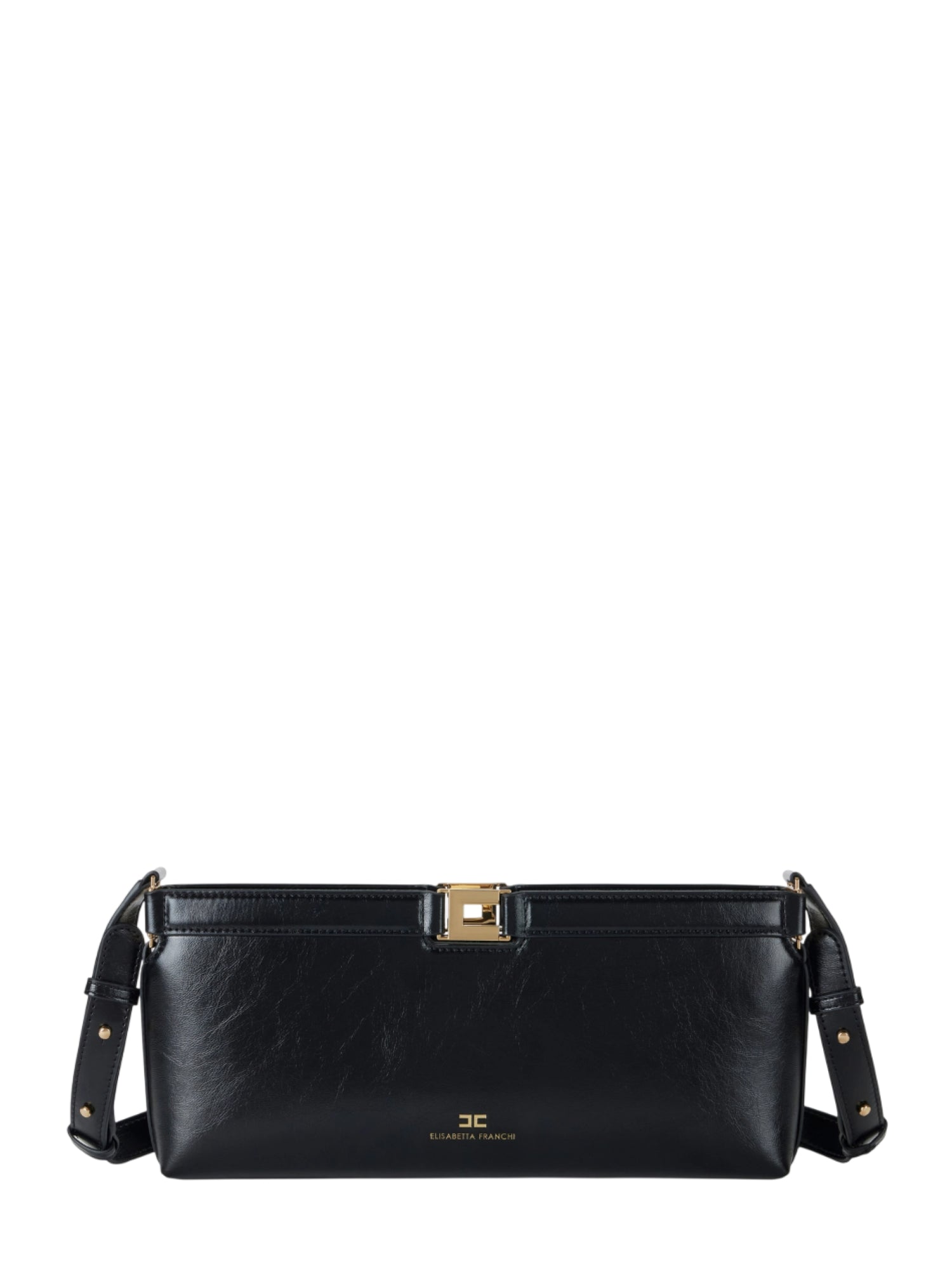 Elisabetta Franchi borsa in ecopelle con dettaglio logato nero BS17A61 110 ELISABETTA FRANCHI