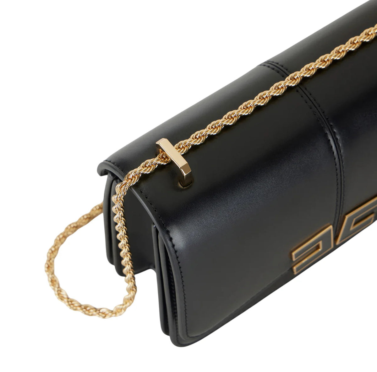 Elisabetta Franchi borsa a tracolla con logo iconico nero BS91A61 110 ELISABETTA FRANCHI