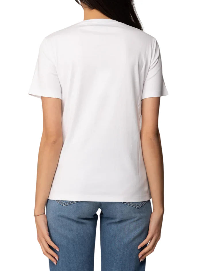 Elisabetta Franchi T-shirt manica corta con logo bianco MA01761 270 ELISABETTA FRANCHI