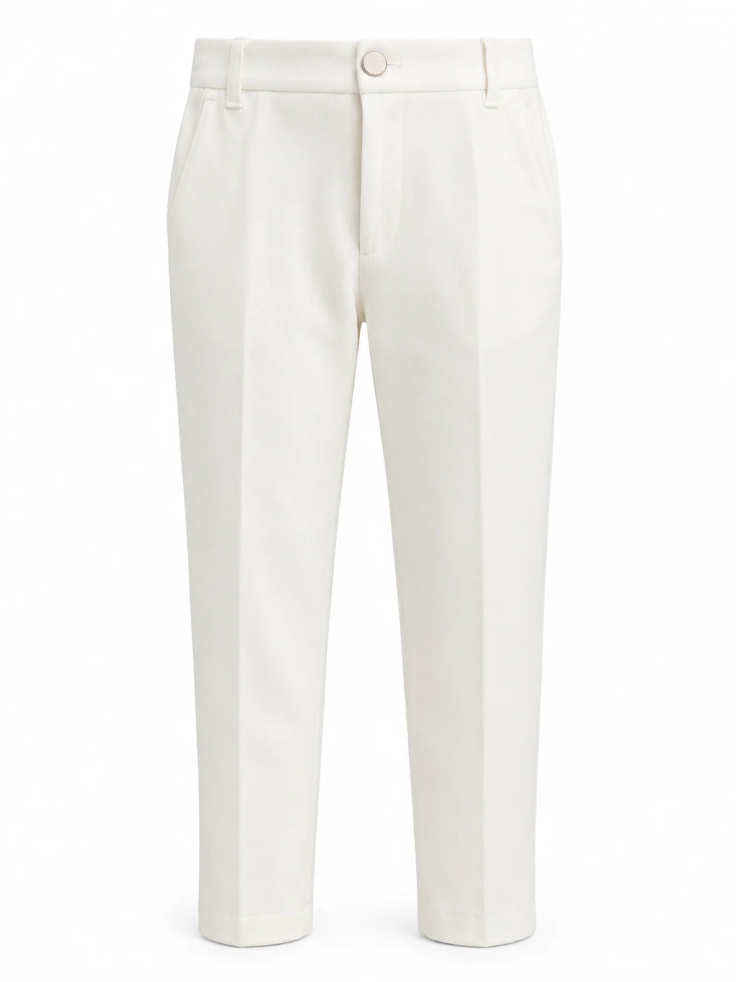 Emanuel Pris pantaloni neonato slim misto viscosa panna EBM5126N OFF-BEIGE EMANUEL PRIS