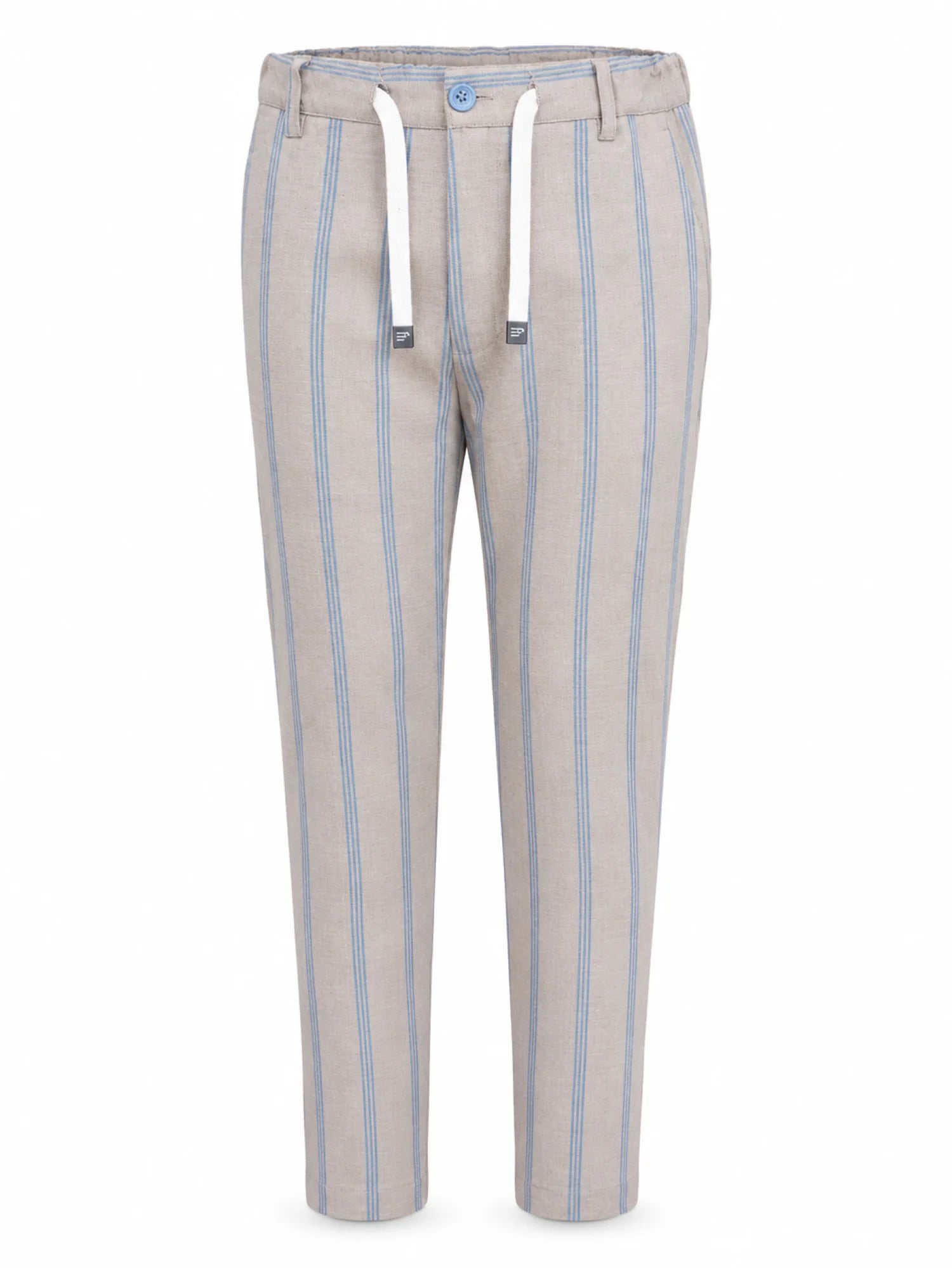Emanuel Pris pantaloni bambino slim fantasia gessata beige EPT6287B RIGO CORDA-DENIM EMANUEL PRIS