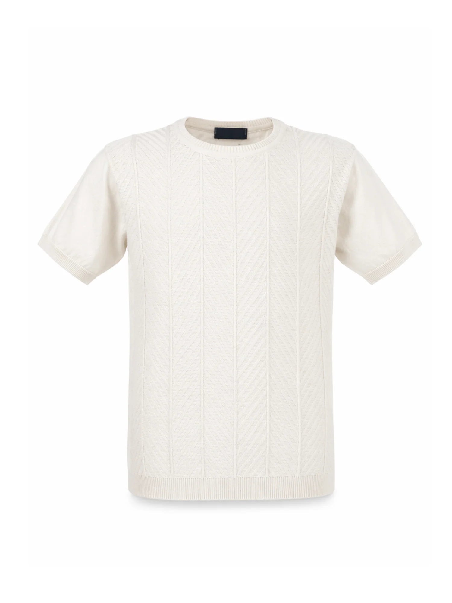 Emanuel Pris maglia bambino manica corta panna ETS3175R OFF WHITE EMANUEL PRIS