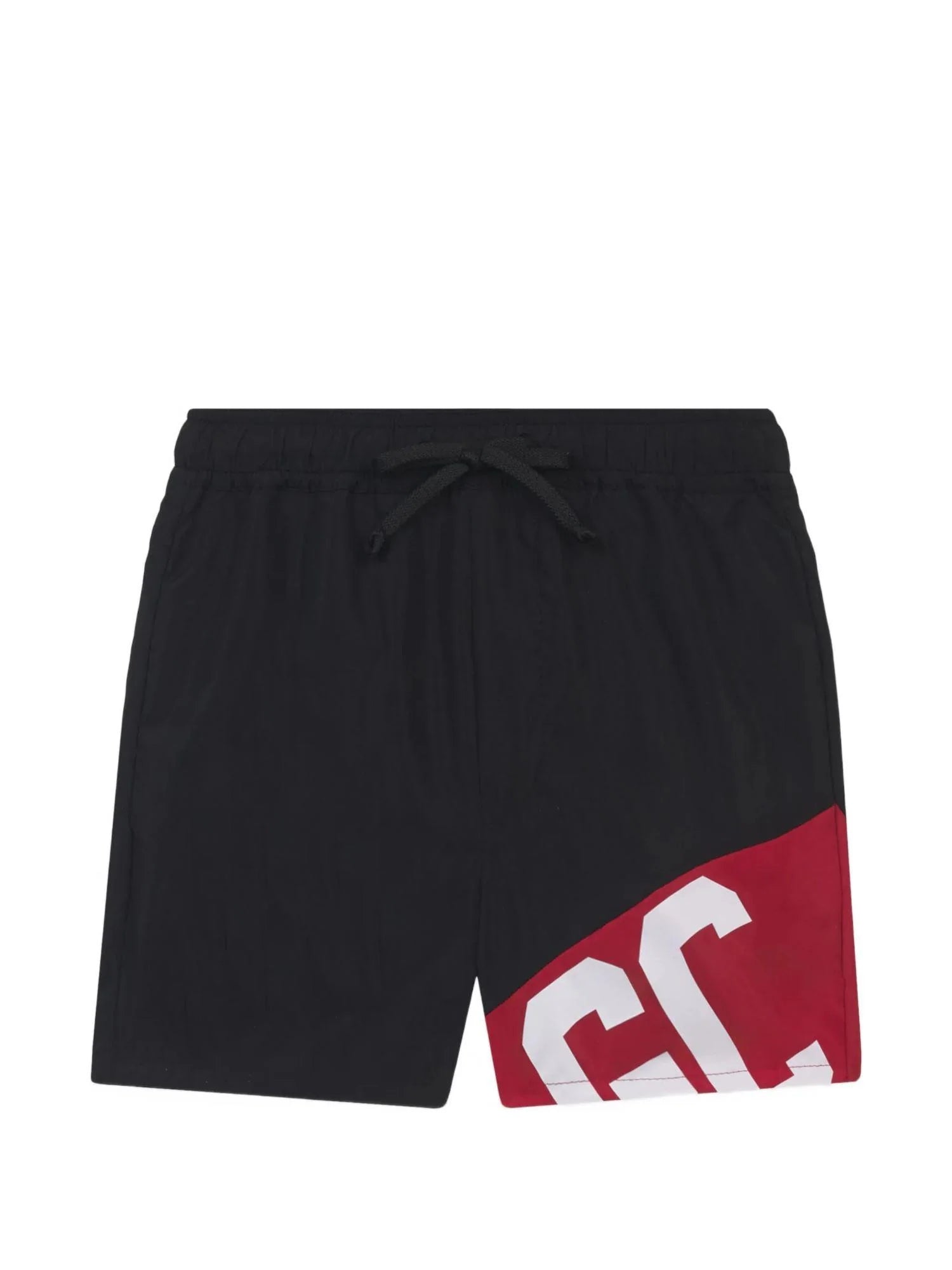 Gcds boxer mare bambino con stampa iconica nero C1BJQS524T016 BLACK-RED GCDS
