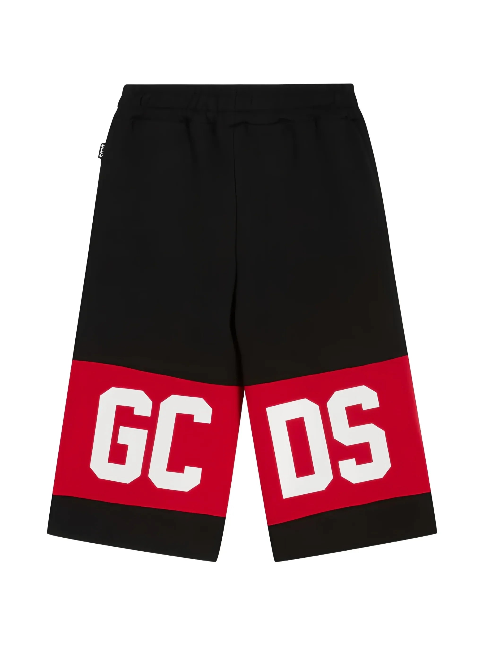 Gcds bermuda unisex con banda iconica nero rosso Z0UJQL589F004 BLACK-RED GCDS