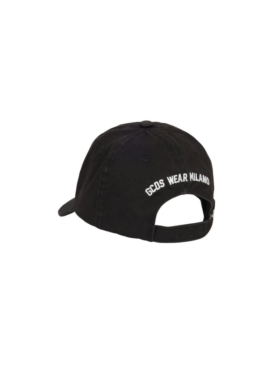 GCDS cappello con visiera unisex bambino con logo nero Z0UJQN609T800 BLACK-WHITE GCDS