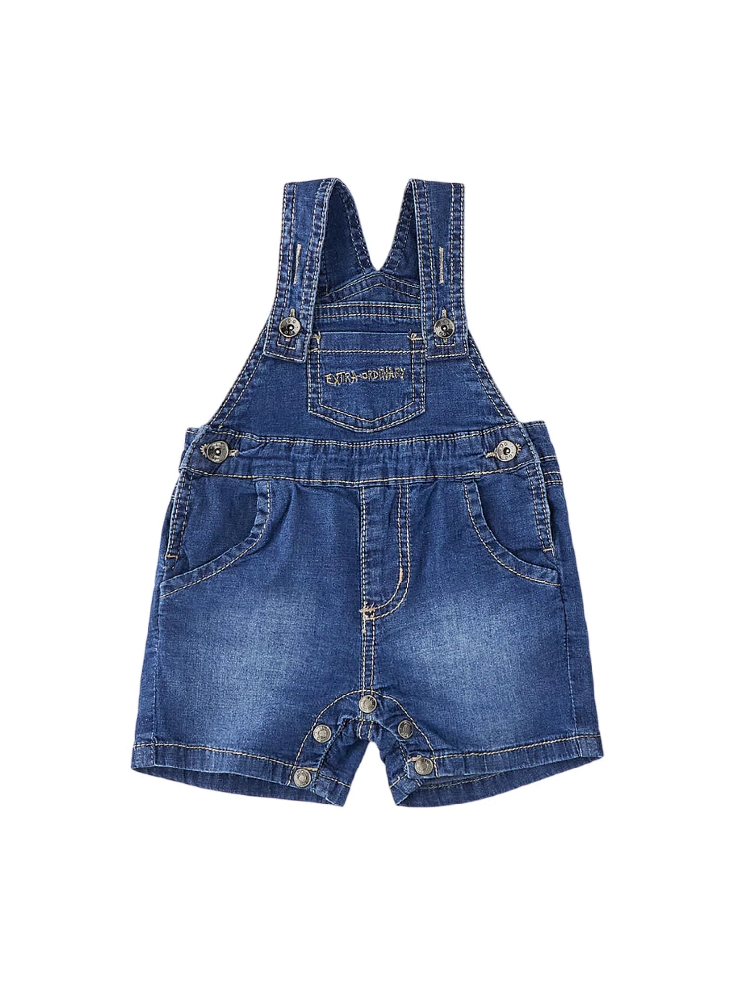 iDo salopette neonato in denim lavaggio blu 4G176 7410 iDO
