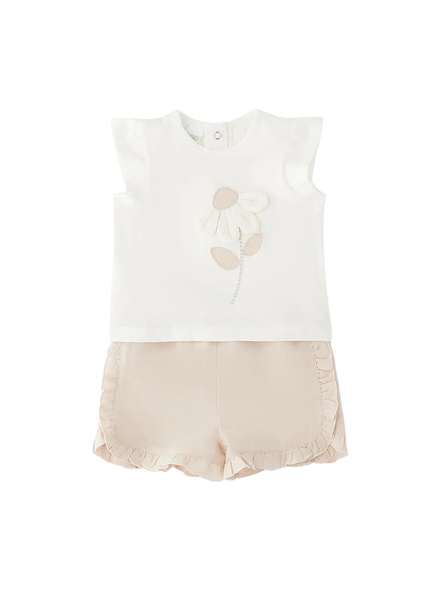 iDo completo neonata T-shirt e shirts panna beige 4G212 0112 iDO