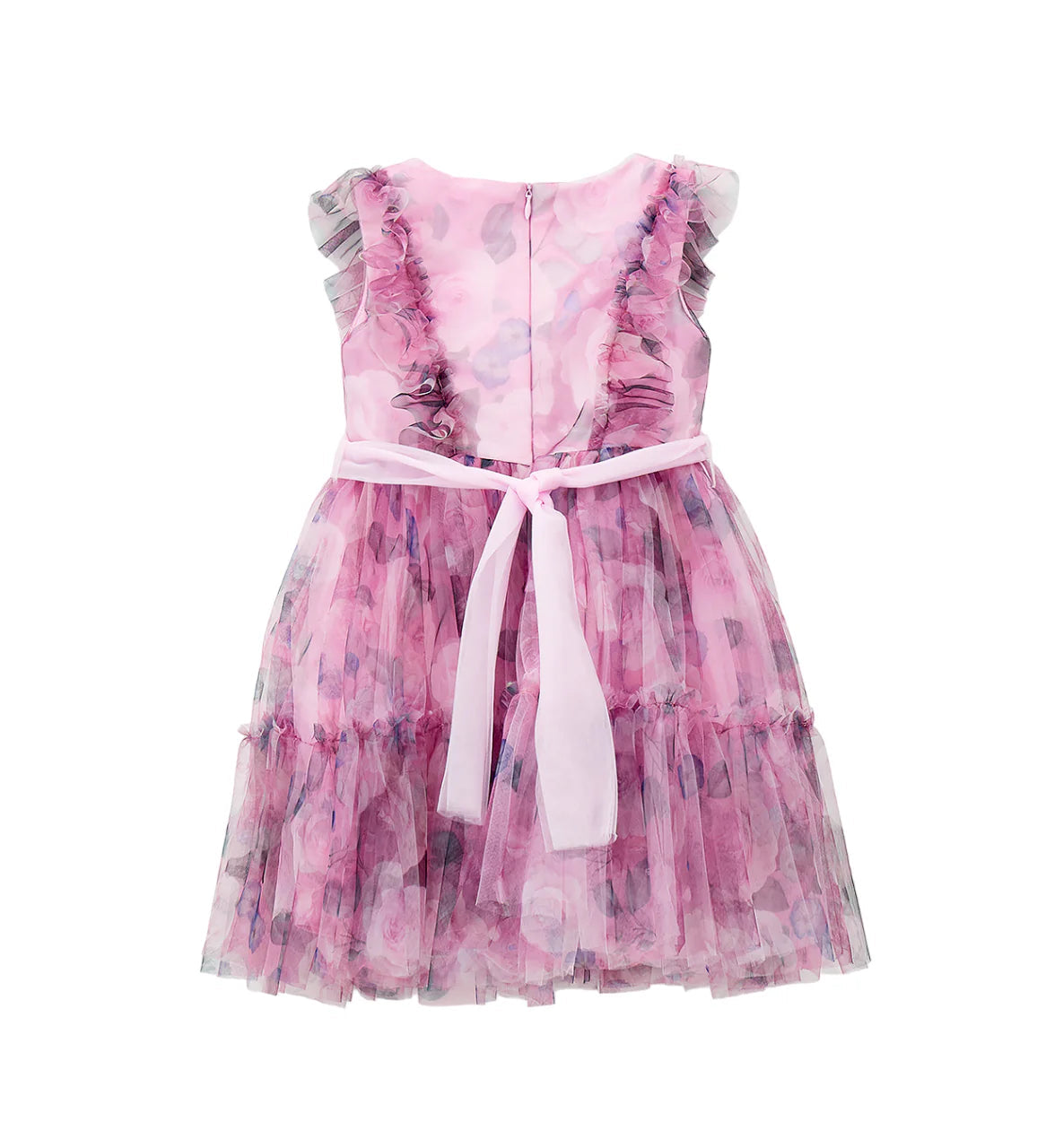 iDo abito bambina in tulle fantasia floreale rosa 4G333 6BVO iDO