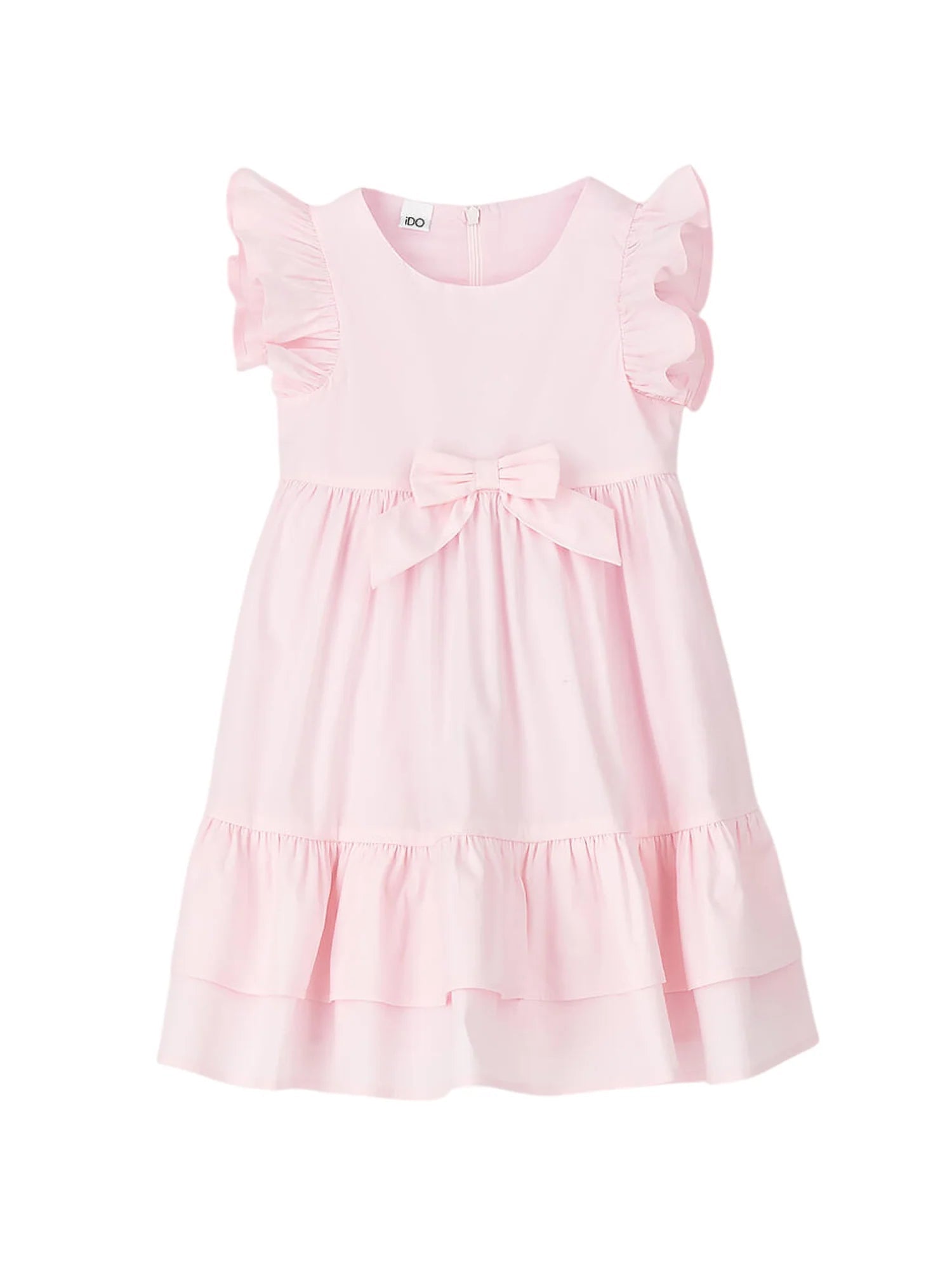 iDo abito bambina con fiocco e balze rosa 4G337 2763 iDO
