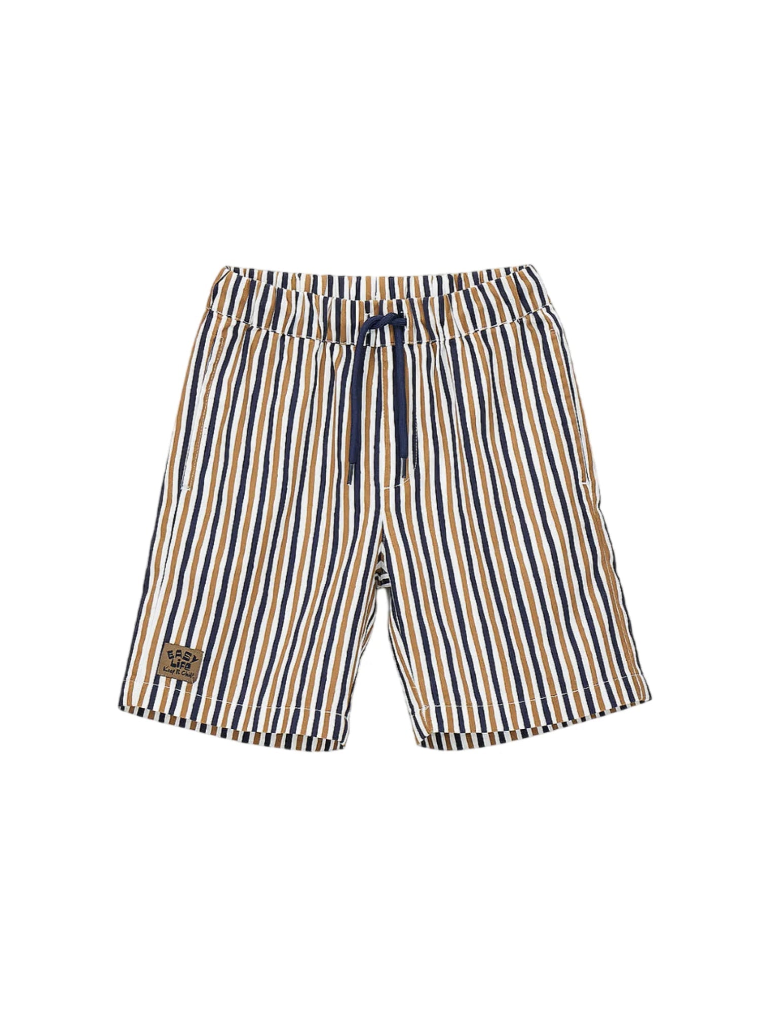 iDo bermuda a righe bambino bianco blu beige 4G427 6BWF iDO