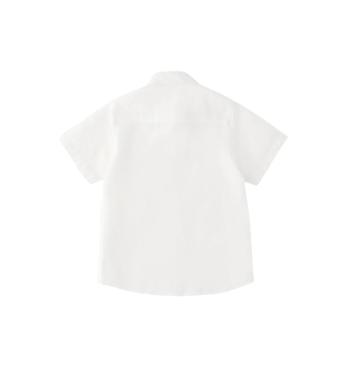 iDo camicia manica corta bambino misto lino bianco 4G450 0113 iDO