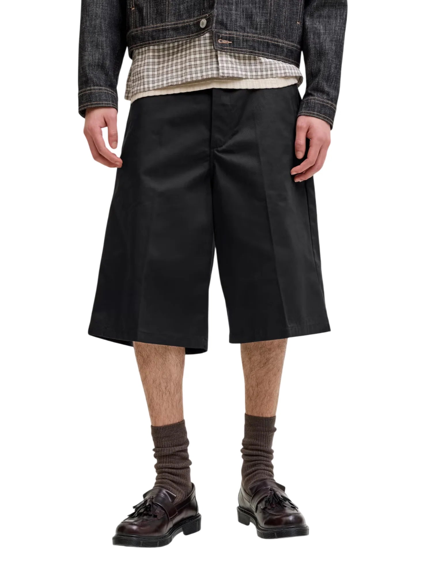 Jack&Jones bermuda uomo baggy nero 12277374 BLACK JACK&JONES