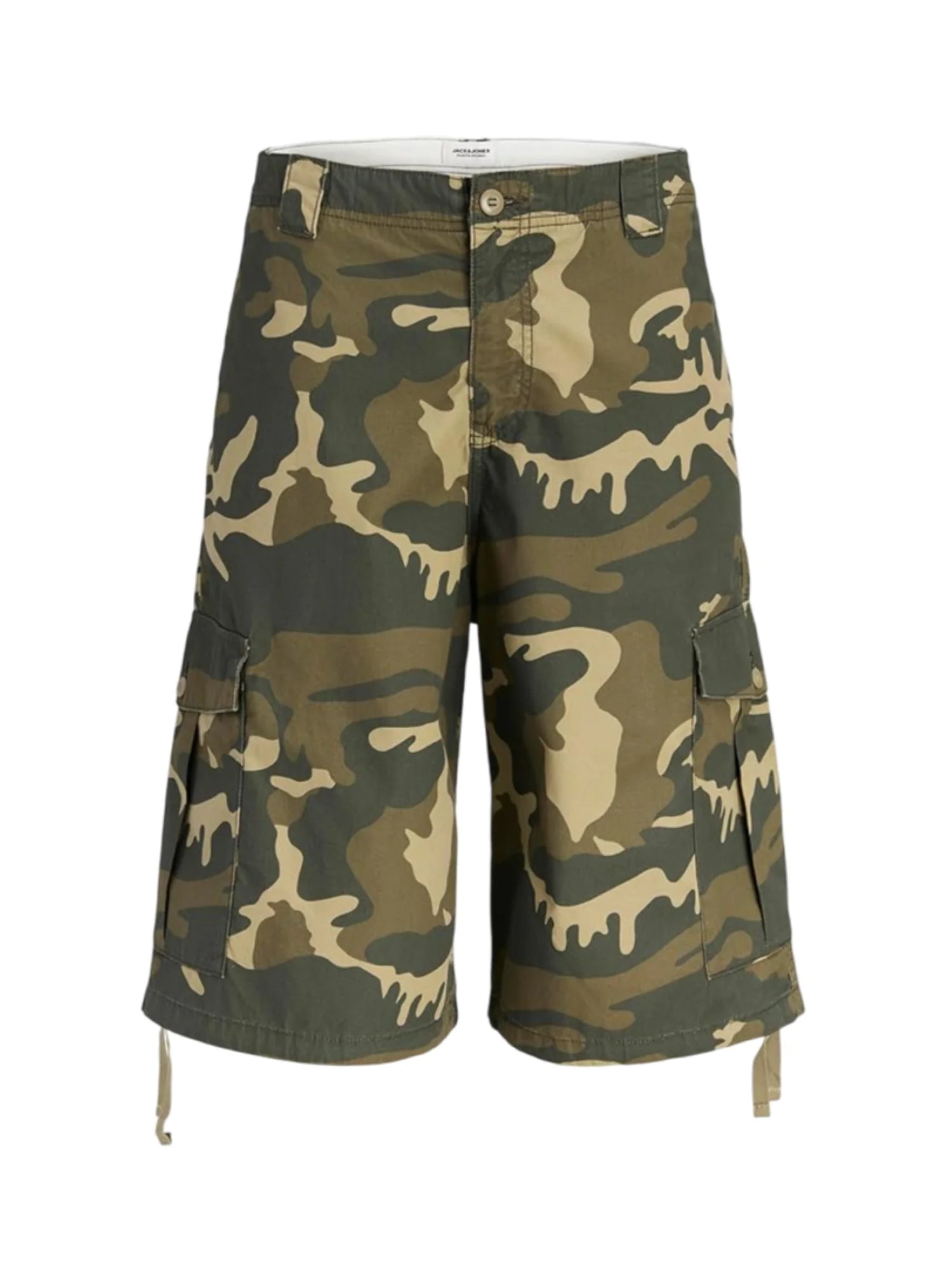Jack&Jones bermuda uomo baggy stampa camouflage verde 12296731 ALOE CAMO JACK&JONES
