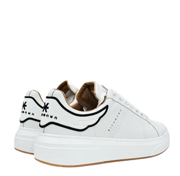 John Richmond sneakers uomo Action Leather in pelle bianco 31017 A John RICHMOND