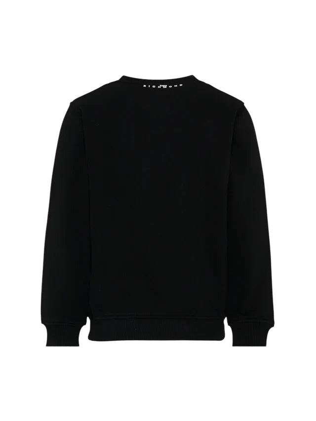 John Richmond felpa bambino Kelvax con logo nero RBP26002FE BLACK John RICHMOND