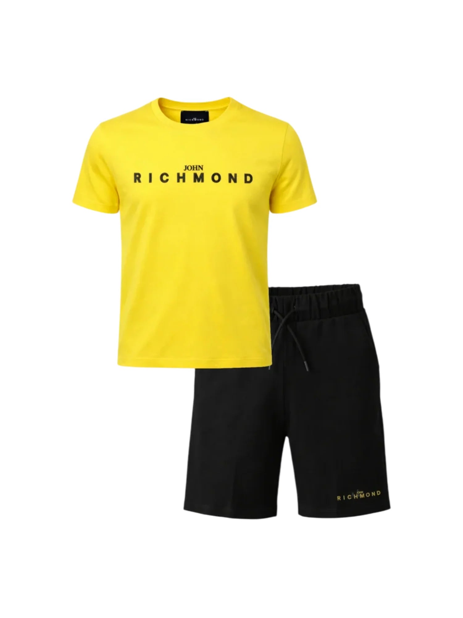 John Richmond completo bambino T-shirt e shorts giallo nero RBP26018CJ YELLOW BUTTERCUP-BLACK John RICHMOND