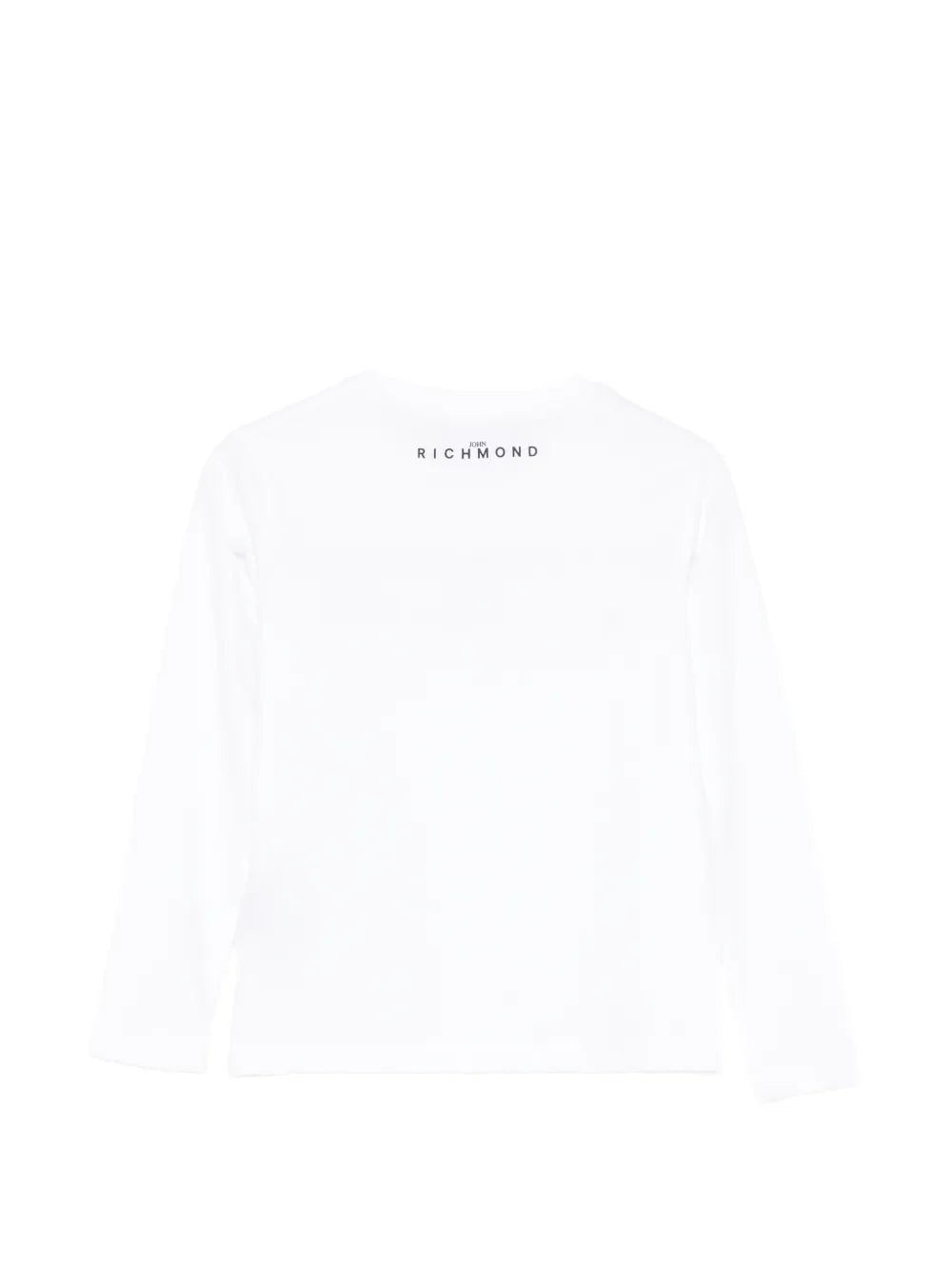 John Richmond T-shirt manica lunga bambino con logo bianco RBP26021TS WHITE John RICHMOND