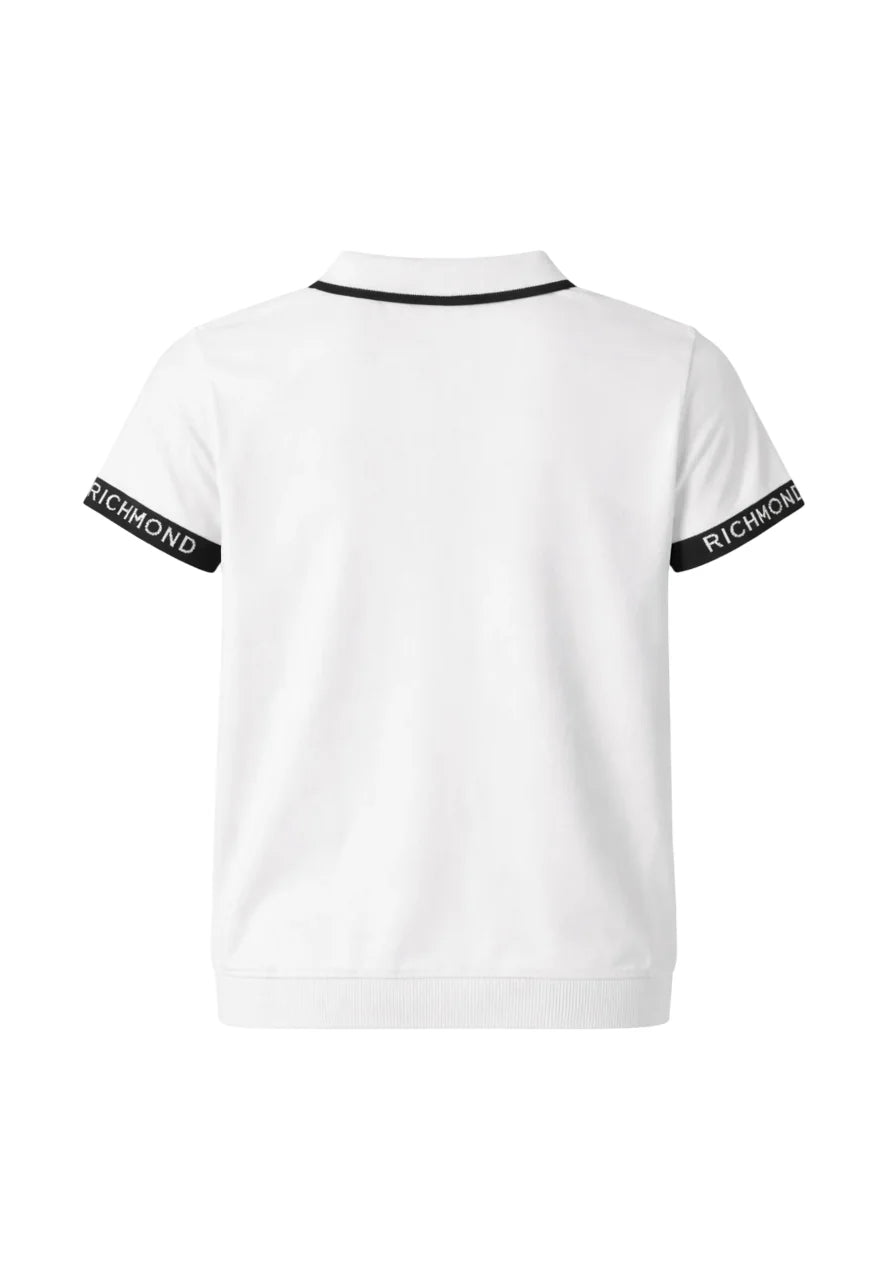 John Richmond polo Diallek manica corta bianco RBP26147PO WHITE John RICHMOND