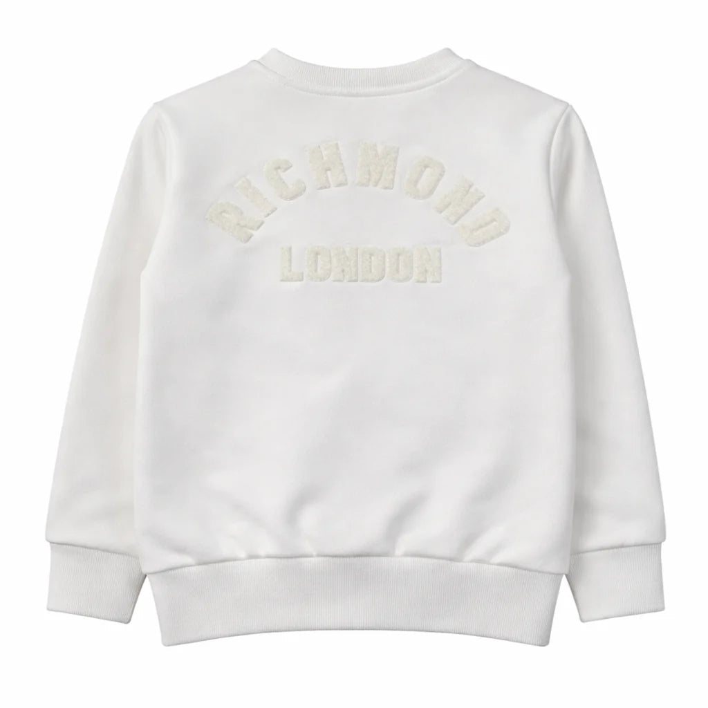 John Richmond felpa bambino Talai con logo furry panna RBP26189FE OFF-WHITE John RICHMOND
