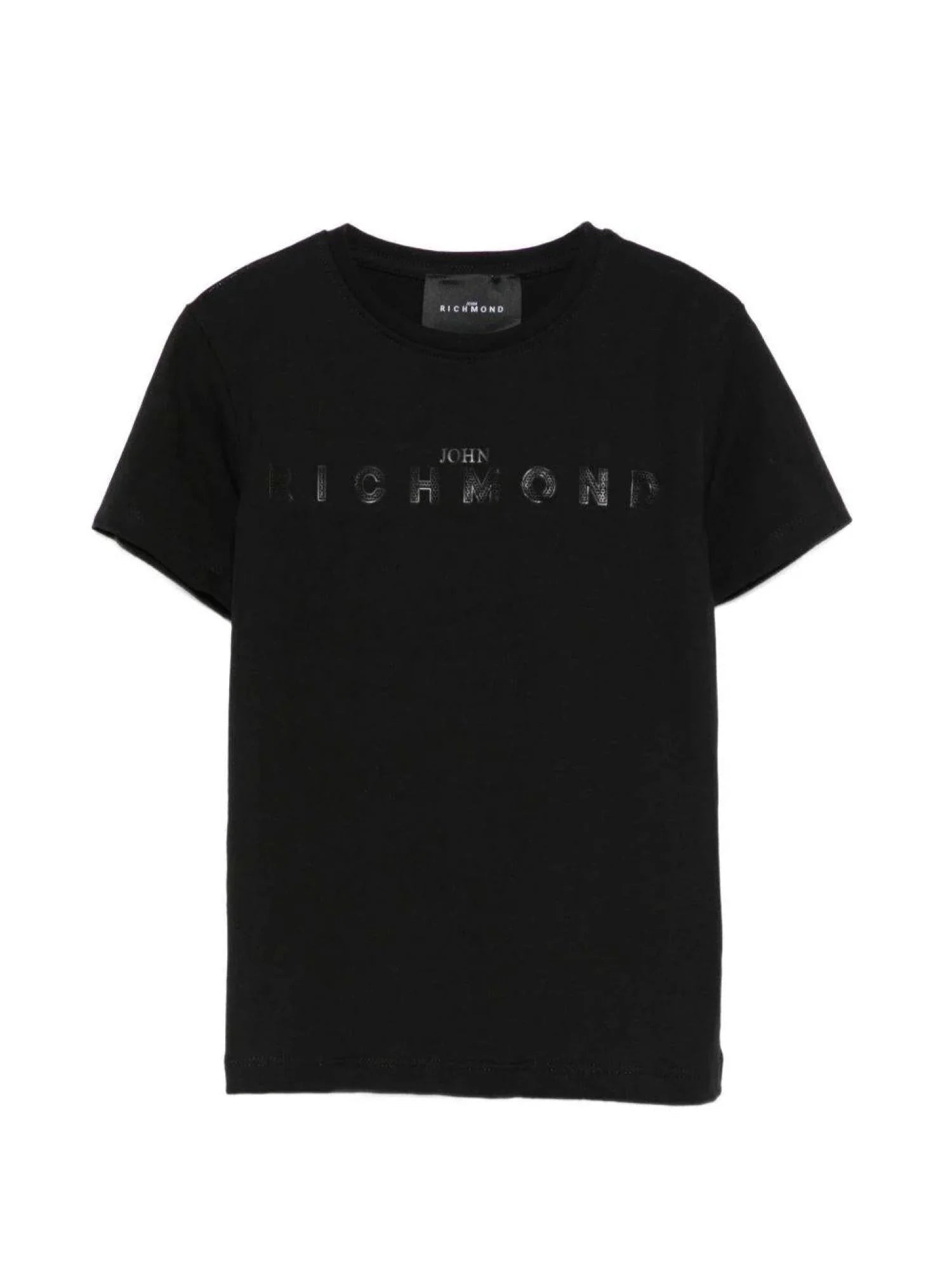 John Richmond T-shirt bambina Loceni con logo nero RGP26017TS BLACK John RICHMOND