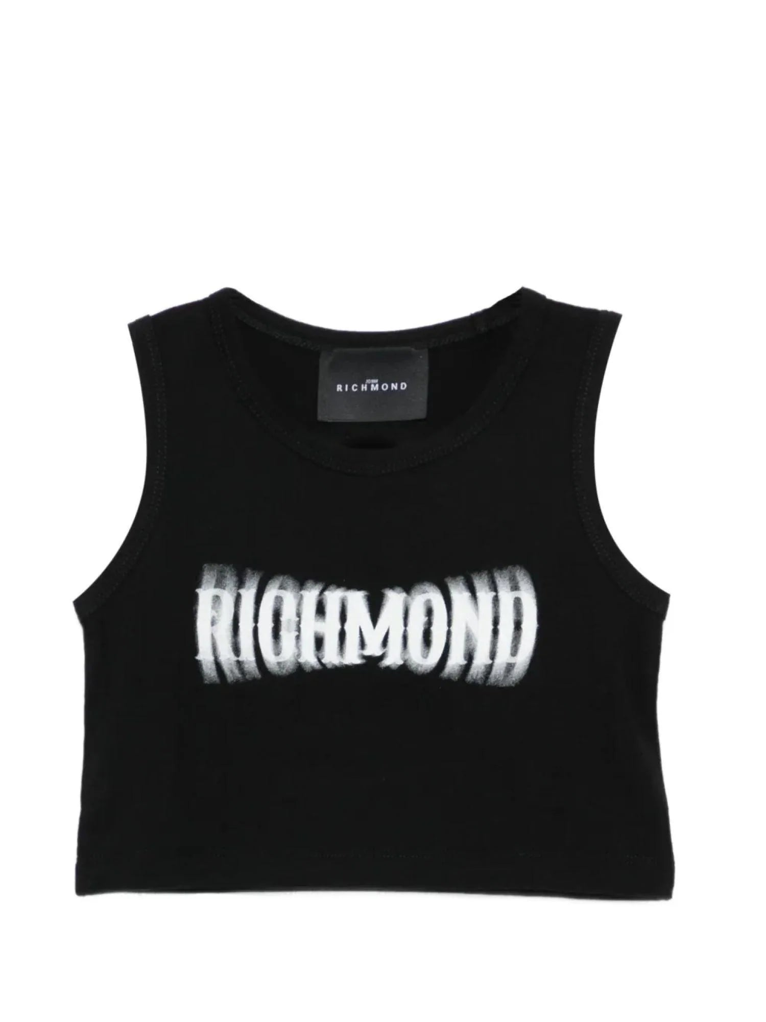 John Richmond canotta bambina Rotterdam con logo nero RGP26058TO BLACK John RICHMOND