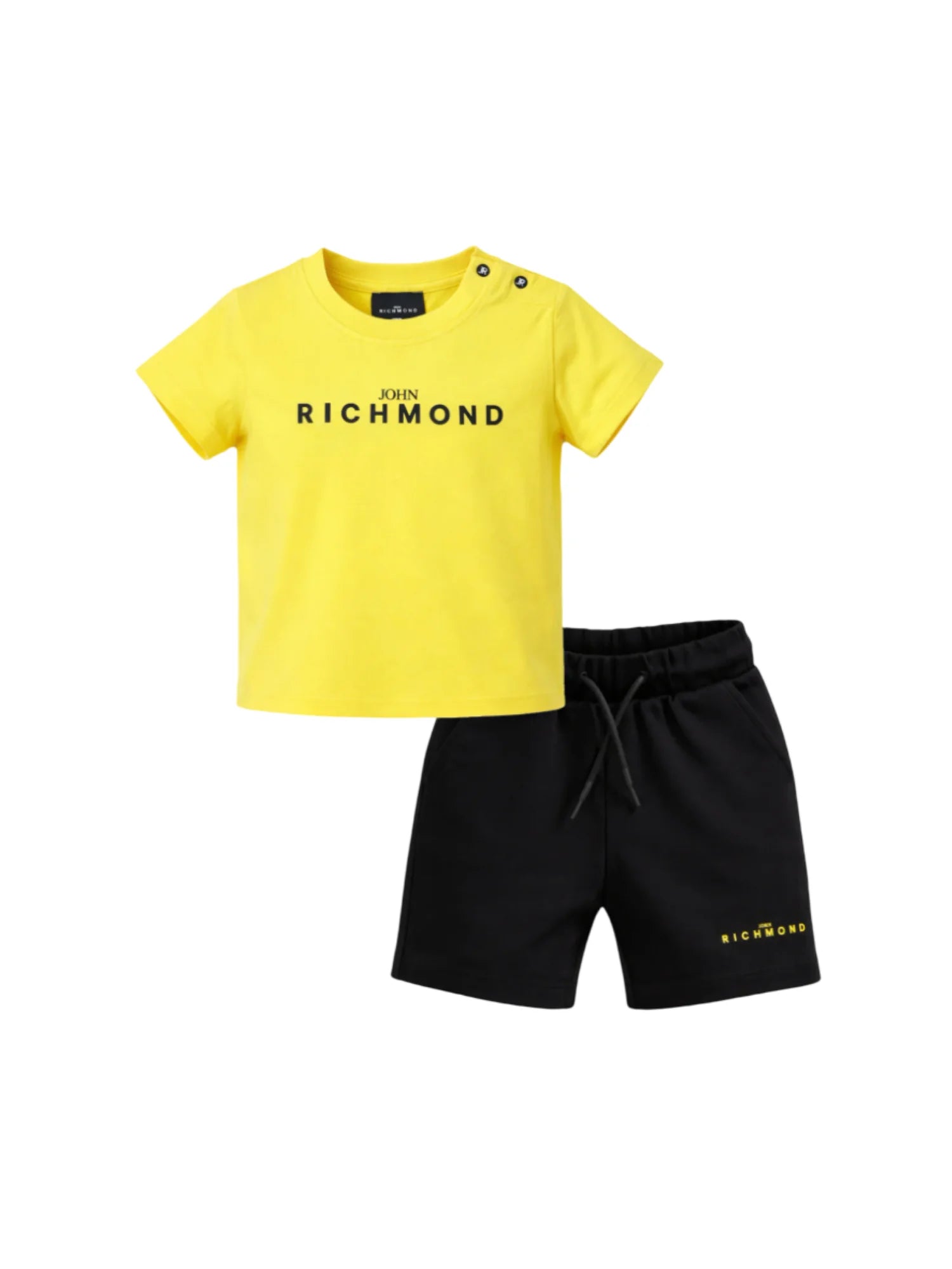 John Richmond completo neonato T-shirt e shorts giallo nero RIP26006CJ YELLOW BUTTERCUP-BLACK John RICHMOND