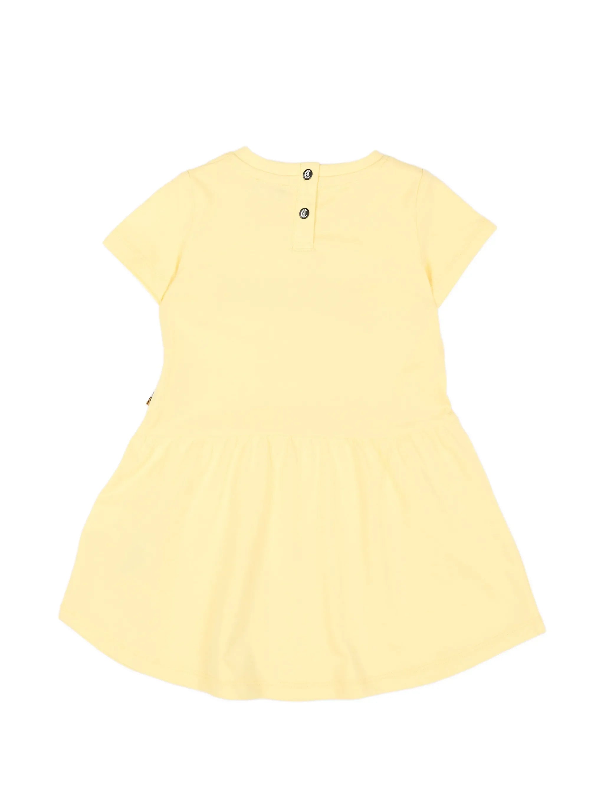 Just Cavalli abito neonata Akkay con logo giallo JIP26026VE YELLOW KISSES JUST CAVALLI