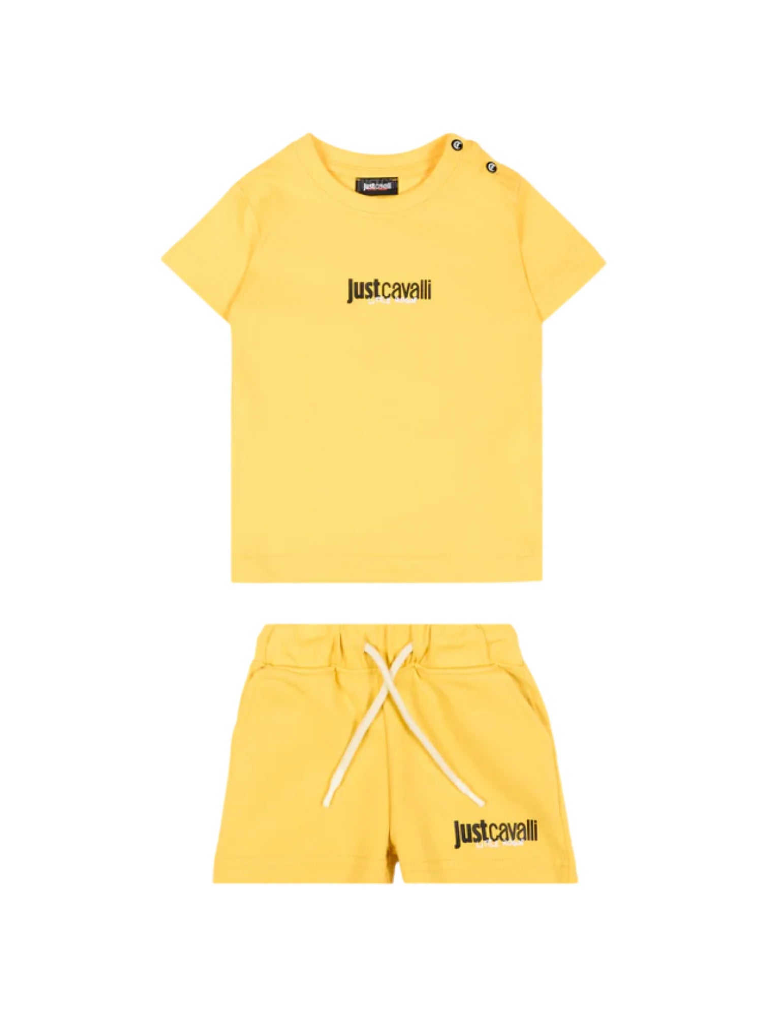 Just Cavalli completo bambino T-shirt e shorts giallo JIP26044CJ YELLOW DAFFODIL JUST CAVALLI