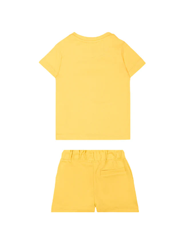 Just Cavalli completo bambino T-shirt e shorts giallo JIP26044CJ YELLOW DAFFODIL JUST CAVALLI