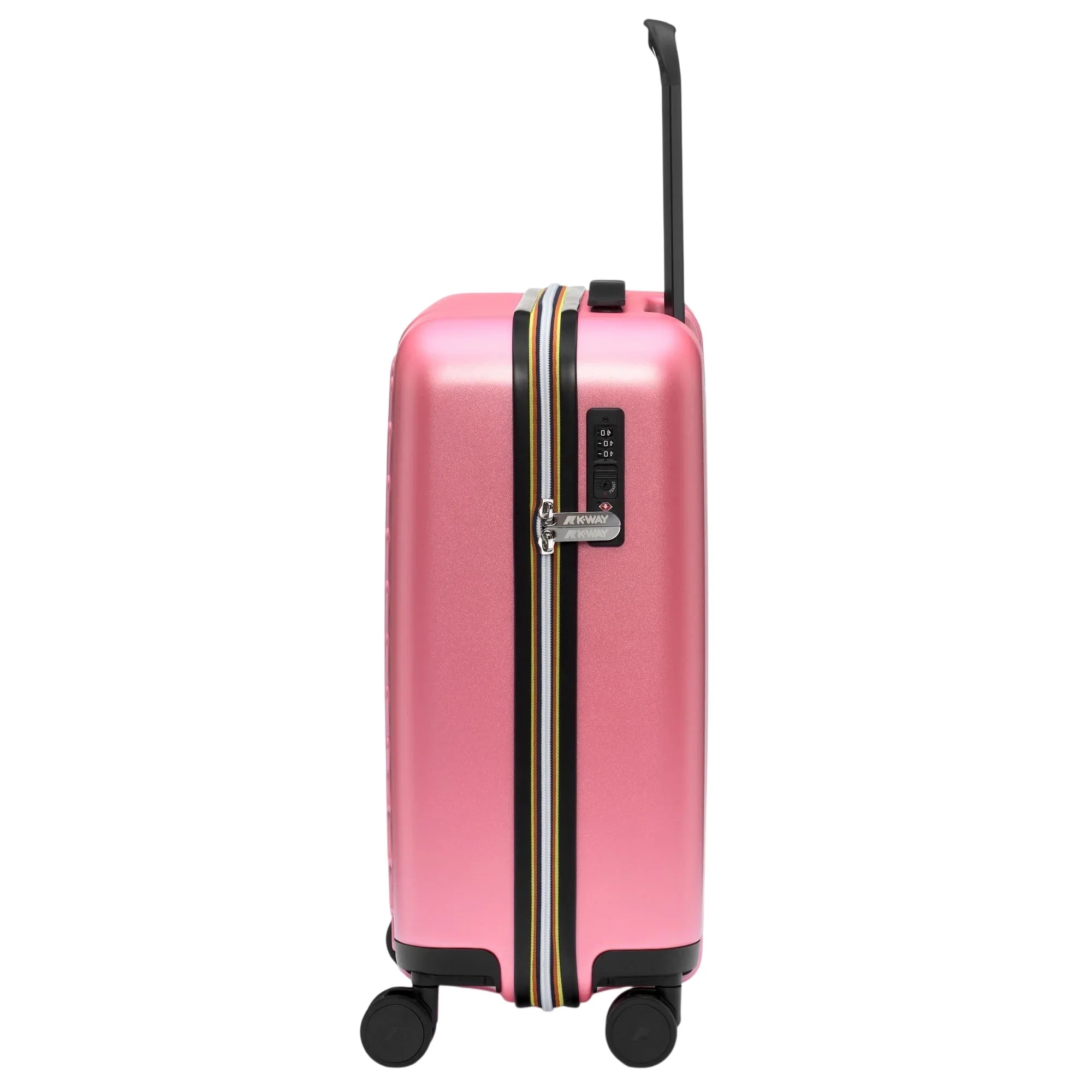 K-way trolley unisex Eudoxie rigido con logo rosa K4125ZW Q28 K-WAY