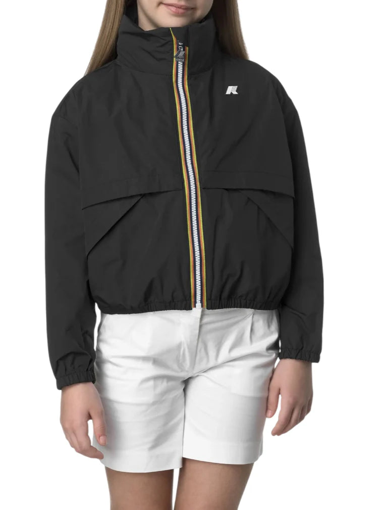 K-Way giubbino in nylon Aubette bambina nero K51416W USY K-WAY