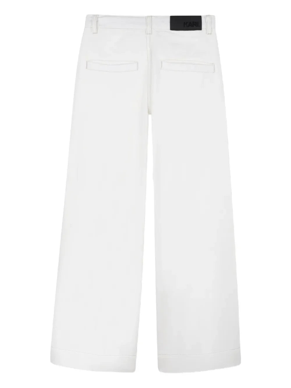 Karl Lagerfeld jeans wide leg bambina con strass panna Z31127 ECRU KARL LAGERFELD KIDS