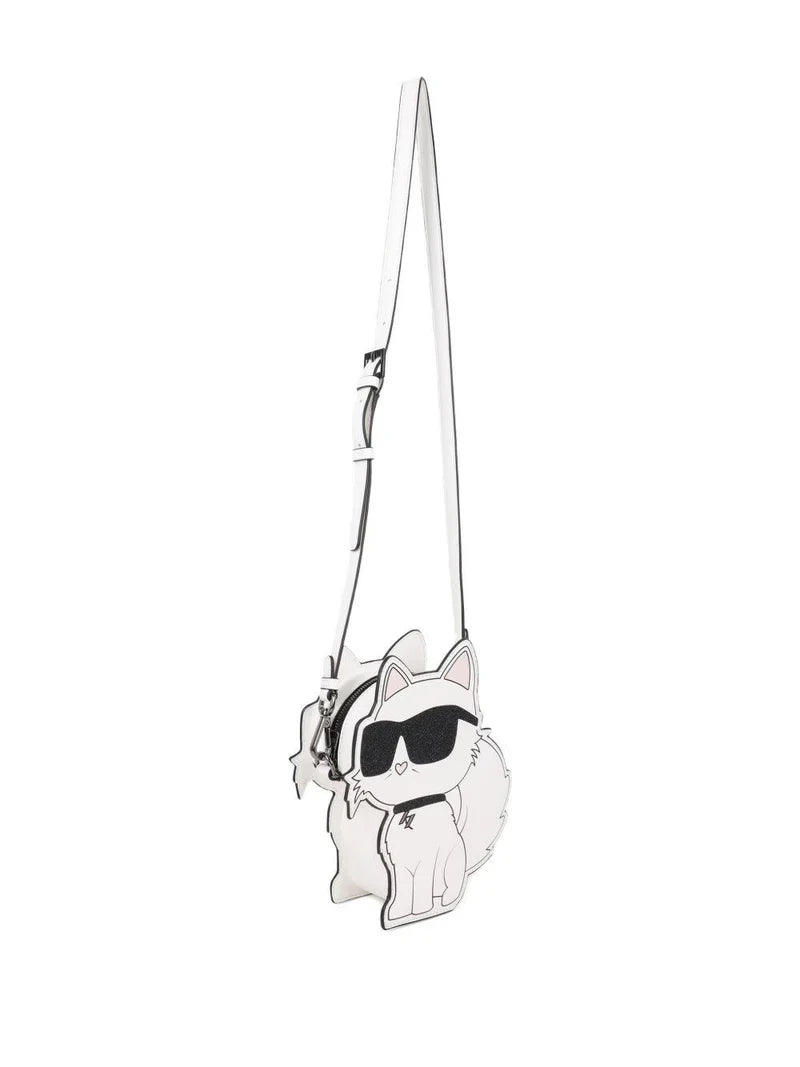 Karl Lagerfeld borsa a tracolla bambina con Choupette bianco Z31210 BIANCO KARL LAGERFELD KIDS